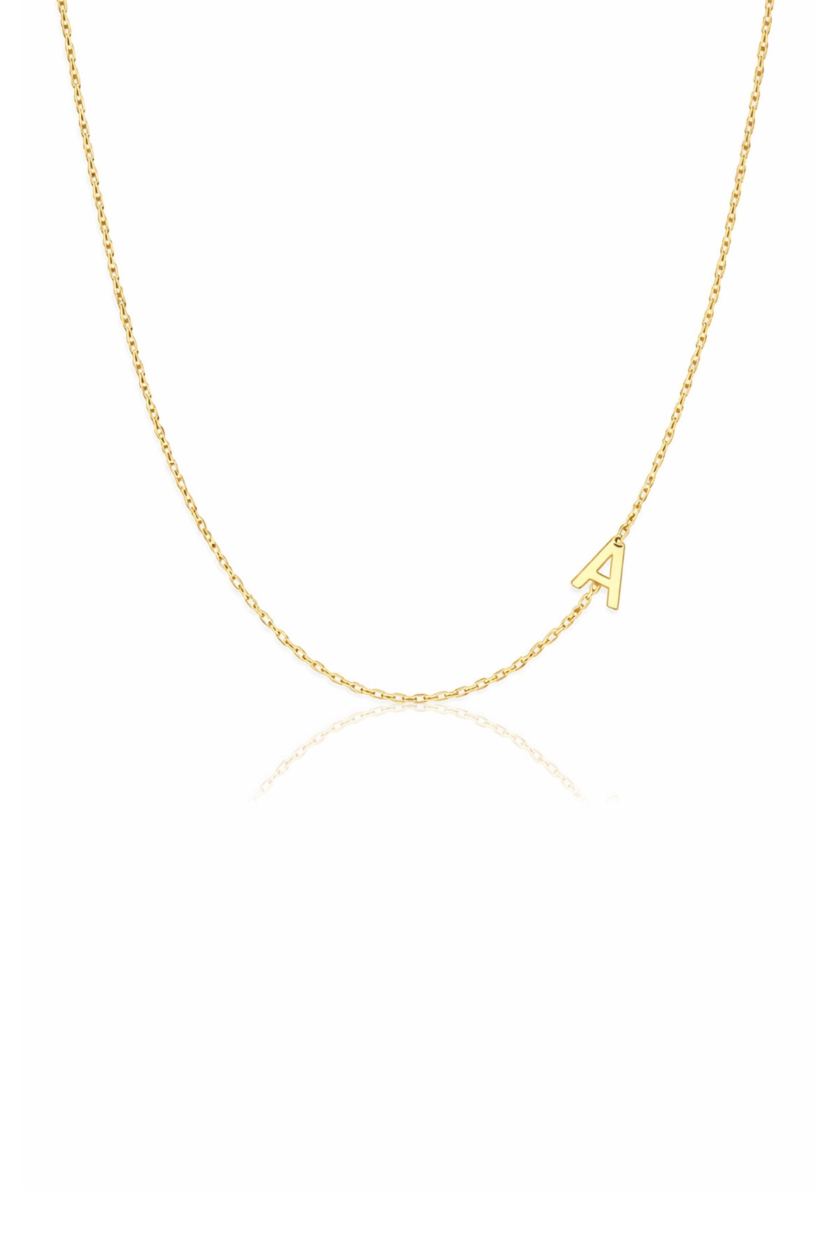 LETTER – Sideways Initial Necklace