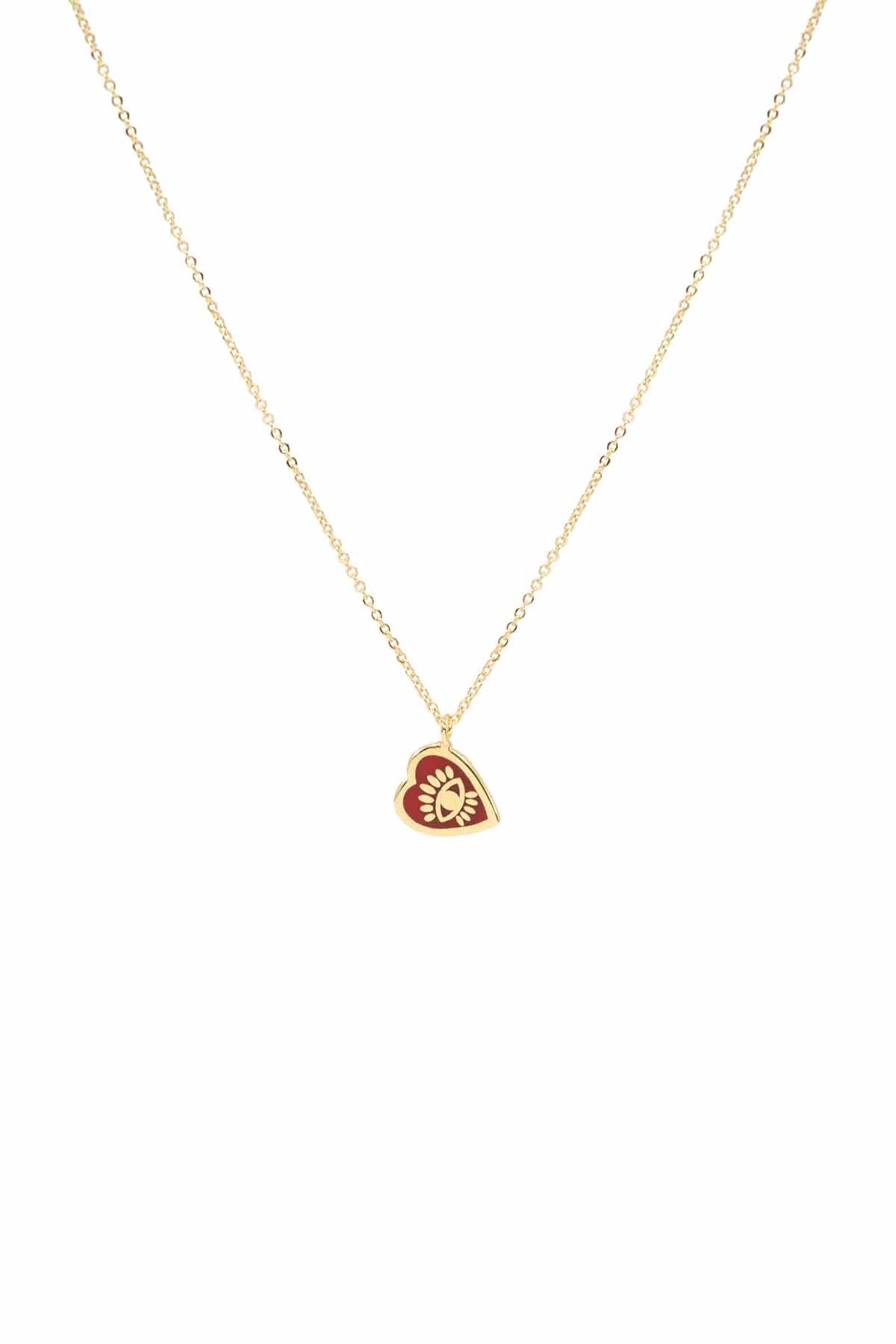 FULL HEART – RED – Heart Eye Necklace