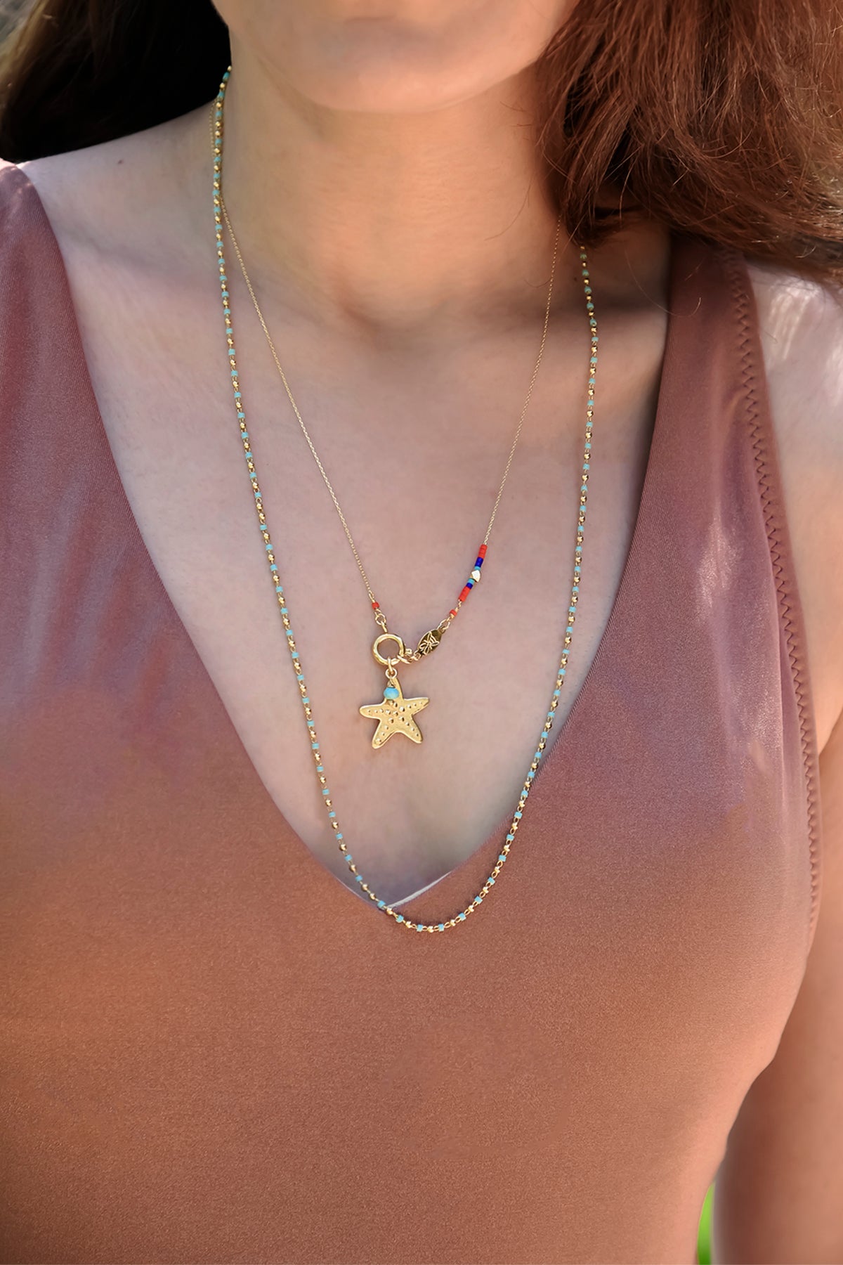 STARFISH - Colorful Starfish Necklace