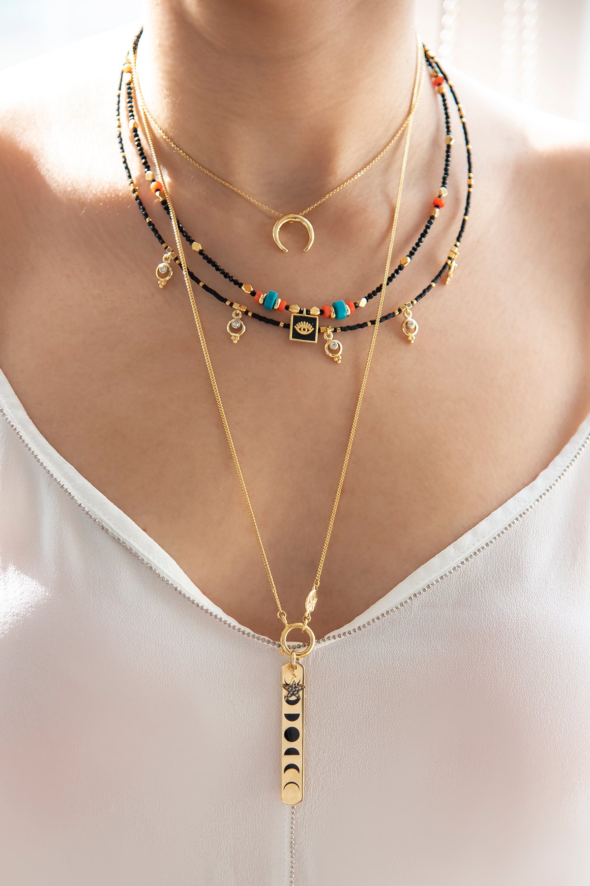 SUPER STAR – Lunar Phases Pendant Necklace