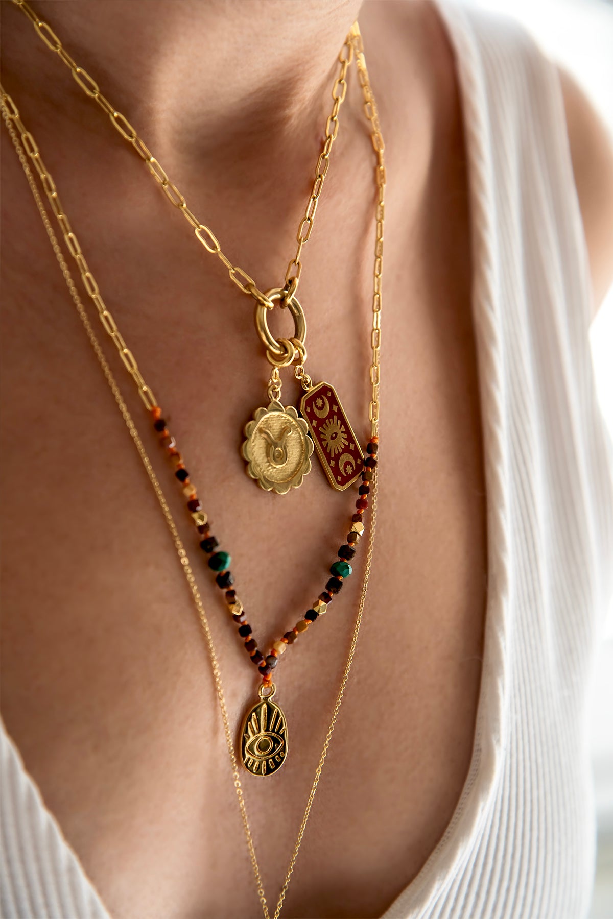 SERENITY – Hand-Knotted Natural Stones Necklace