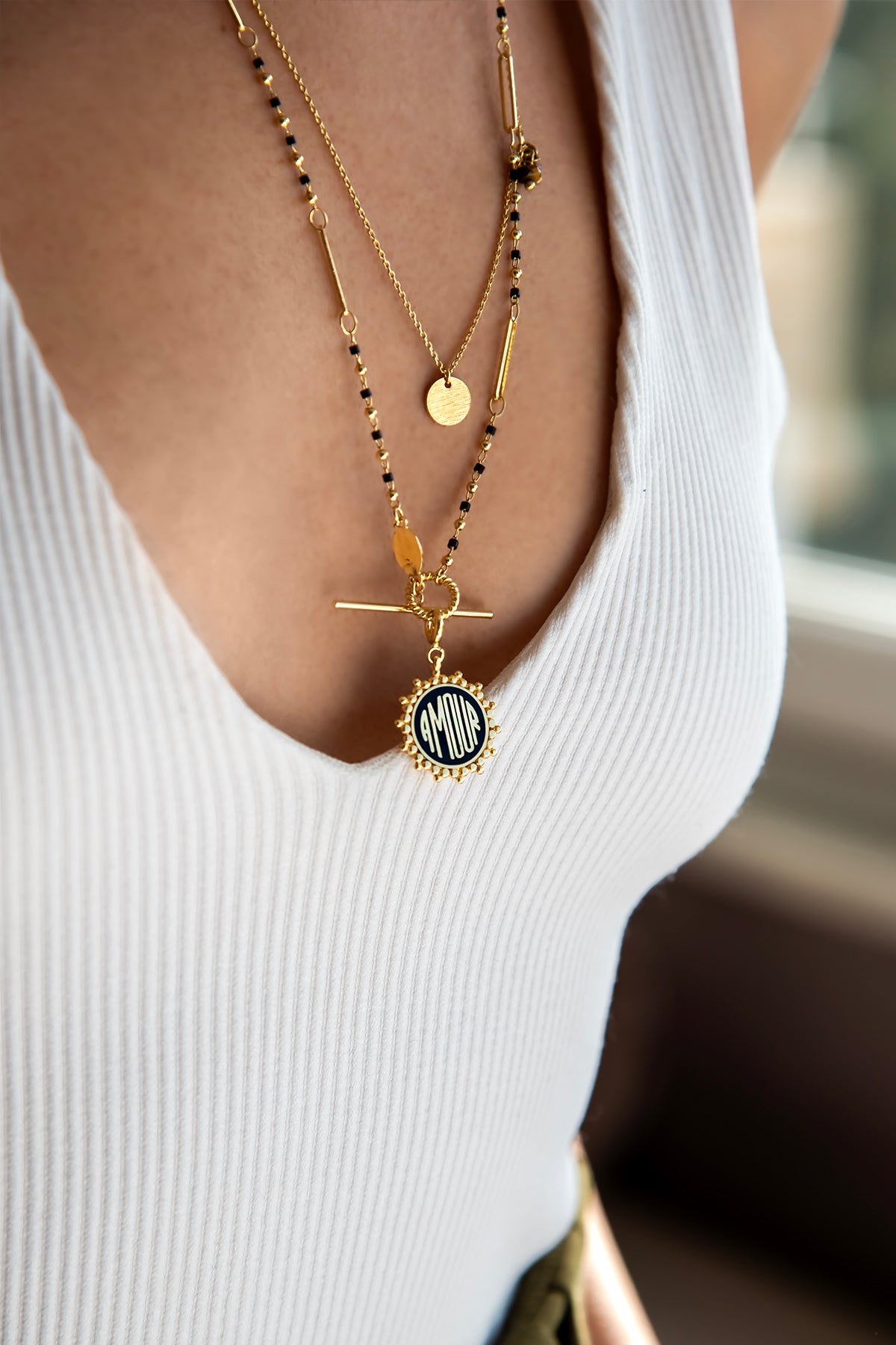 CALIGO - Black Chain Necklace