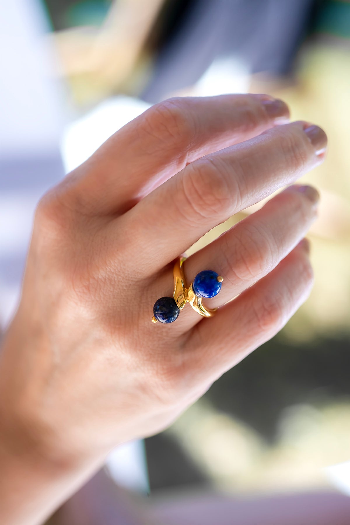 ONDE - Adjustable Lapis Ring