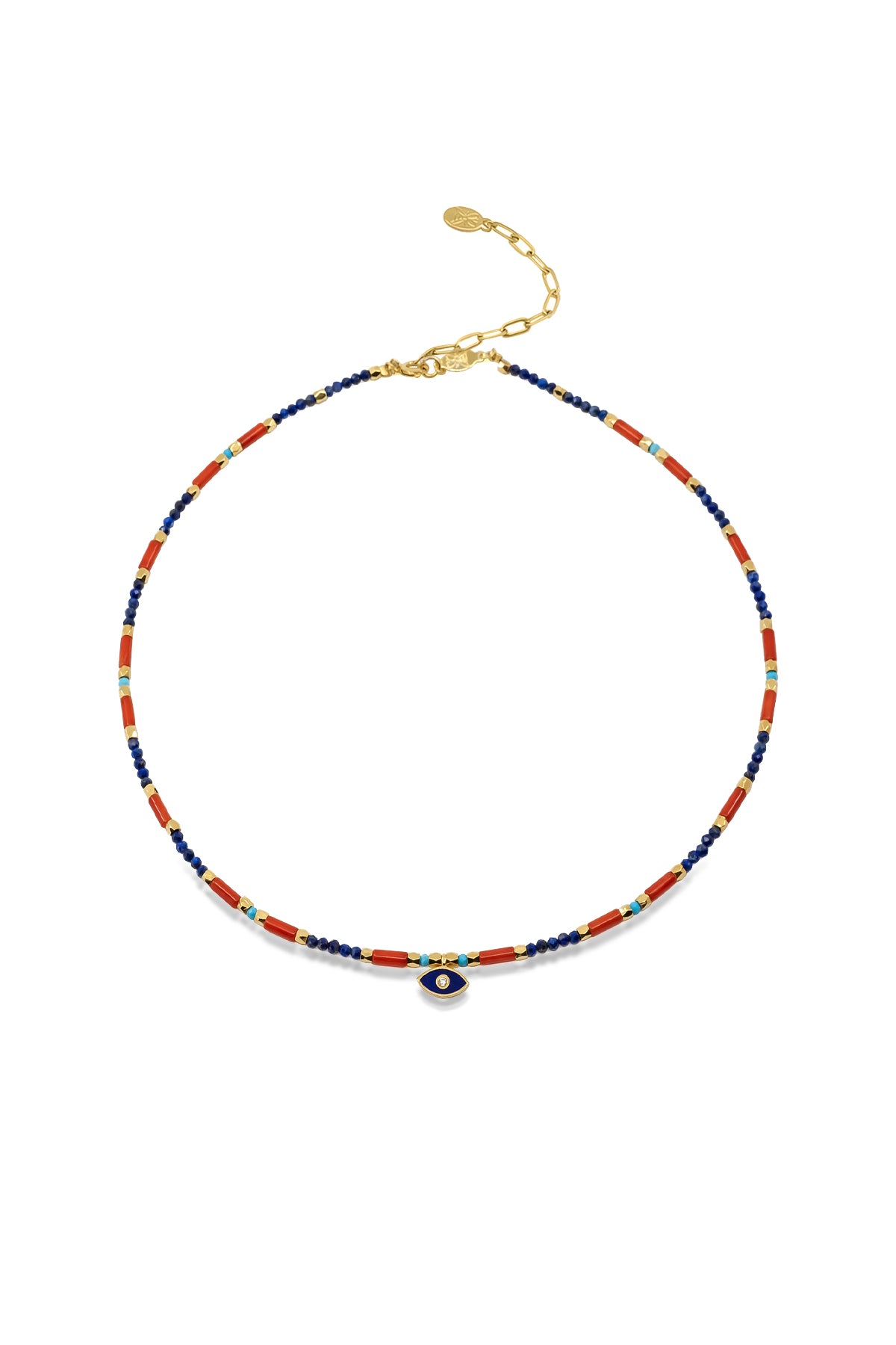 RHODES - Lapis Coral Necklace