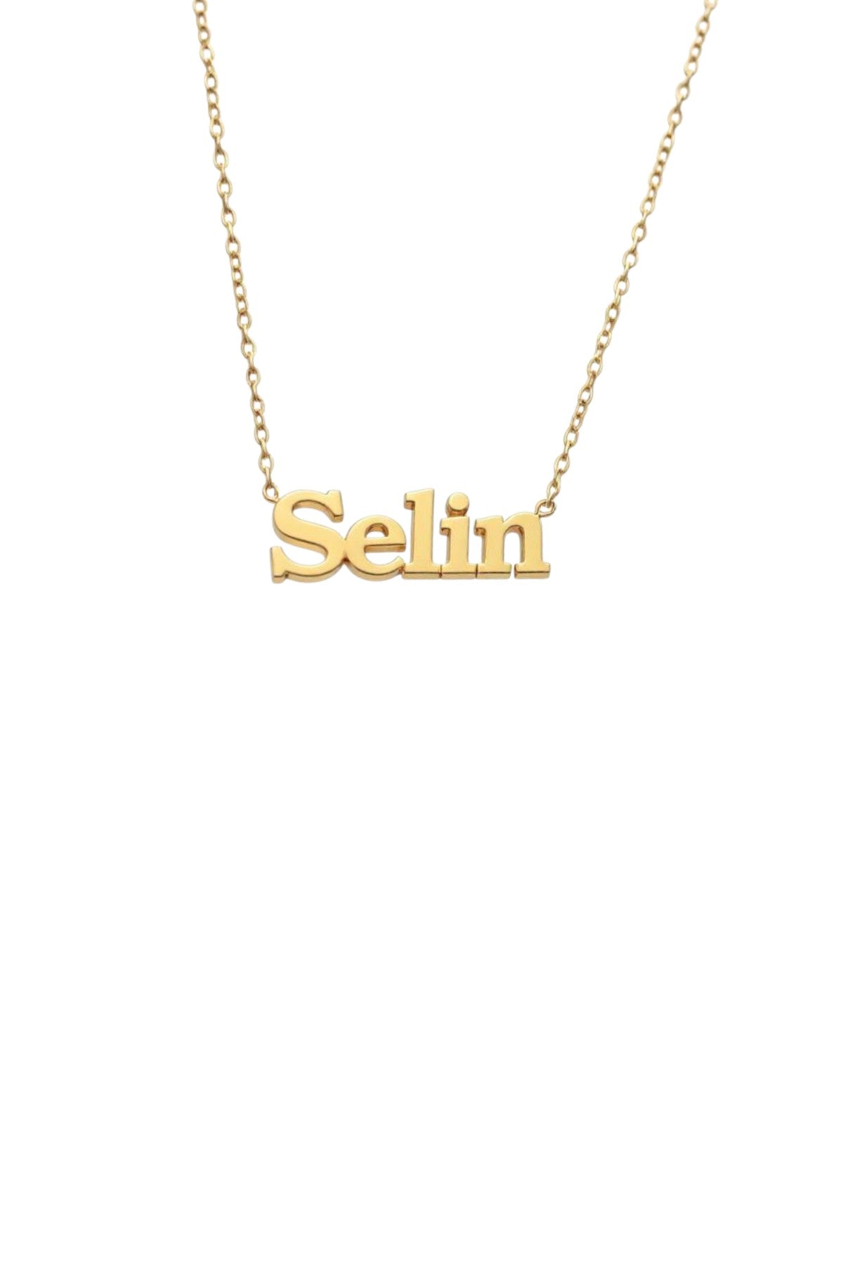 PLAIN – Customizable Block Letter Name Necklace