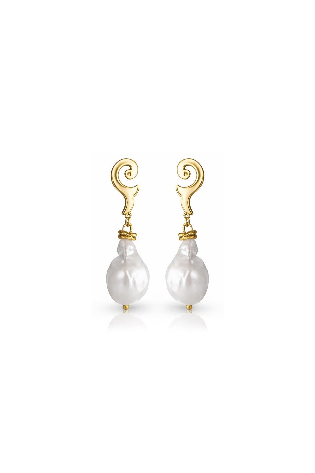 TULIP – Baroque Pearl Drop Earrings