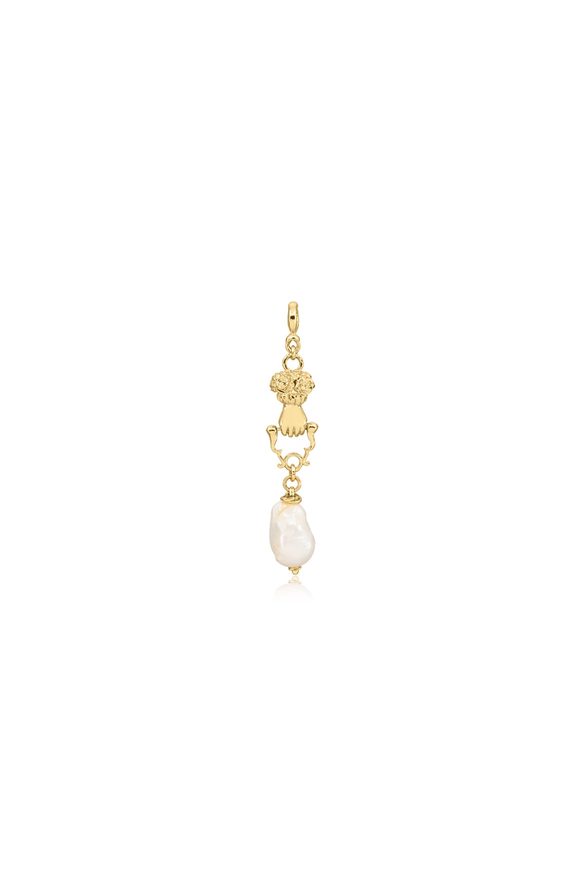 VICTORIAN – Hand & Baroque Pearl Charm