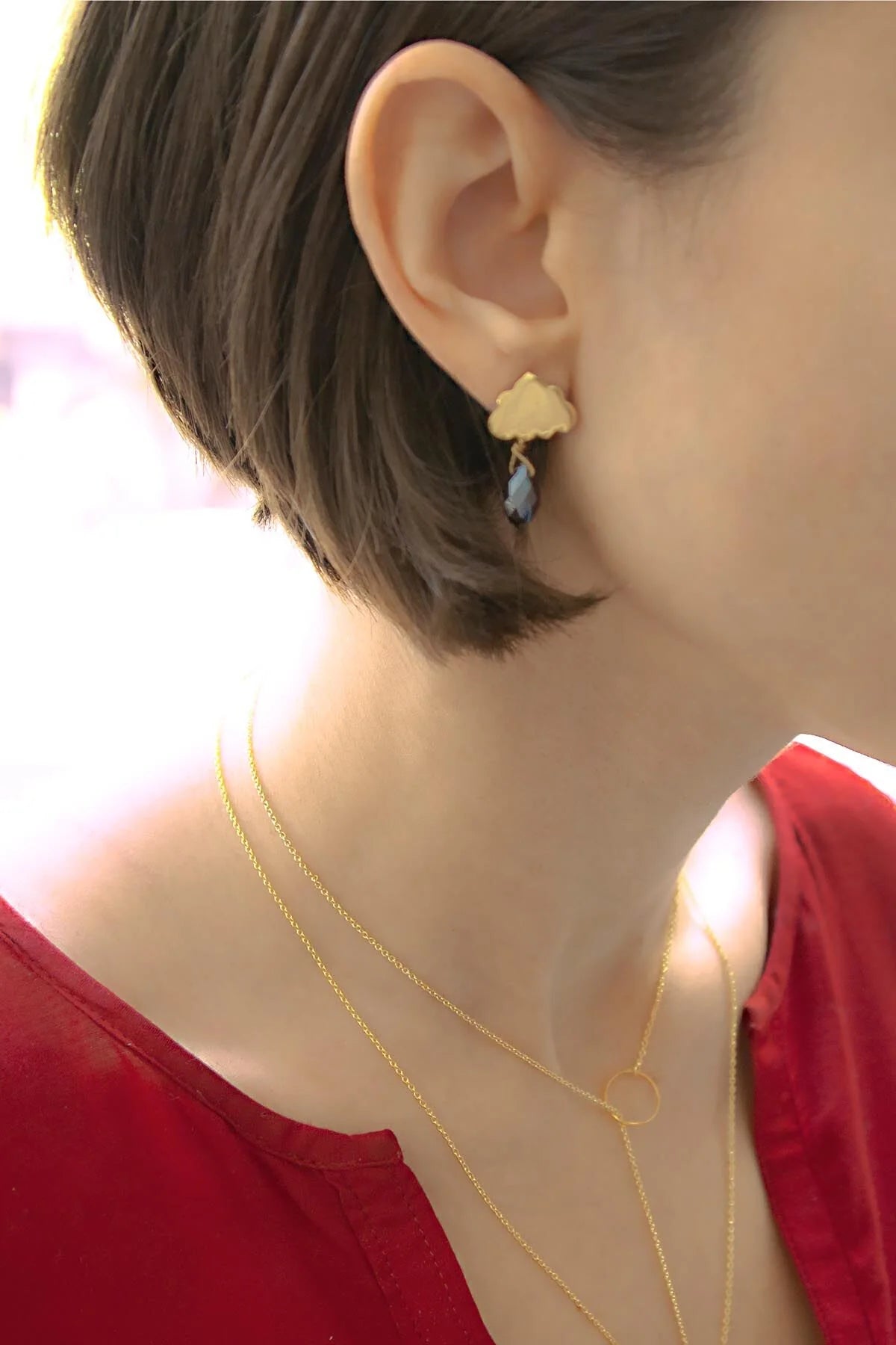 BLACK RAIN - Cloud Earring