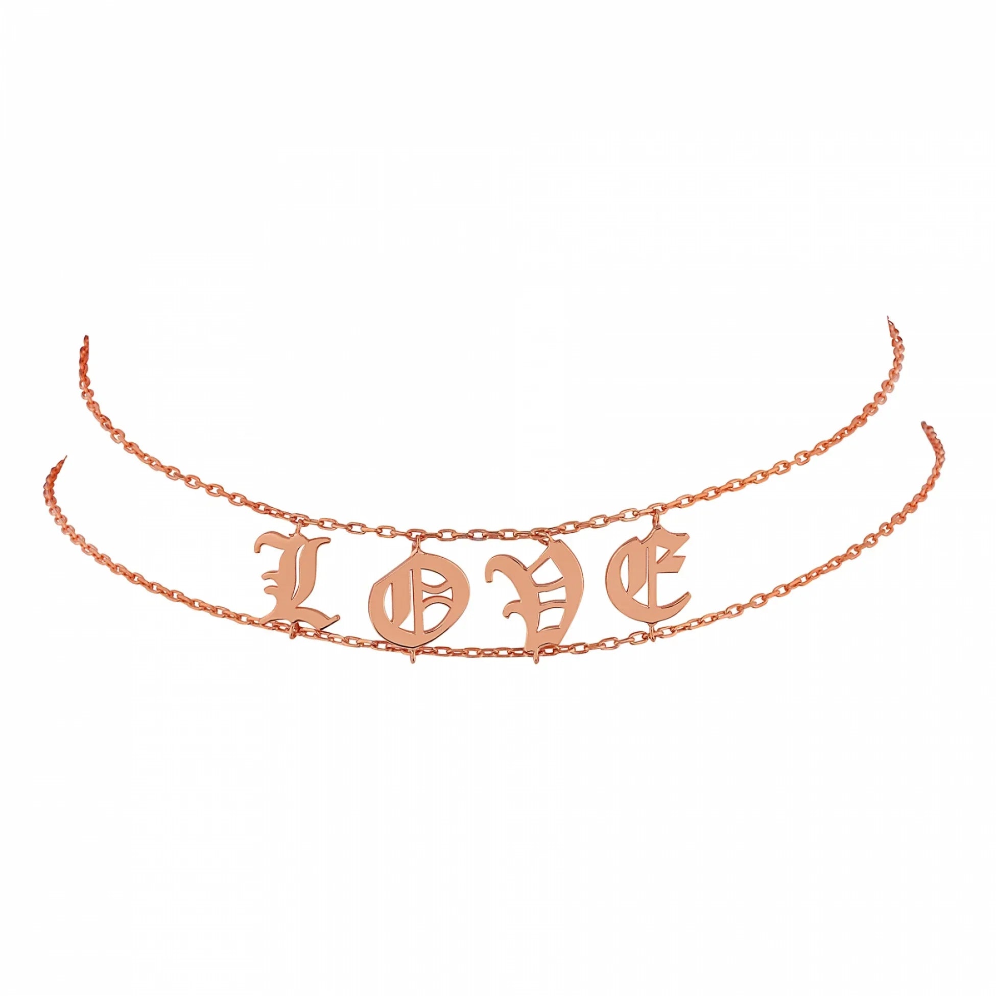 NAME – Personalized Letter Choker Necklace