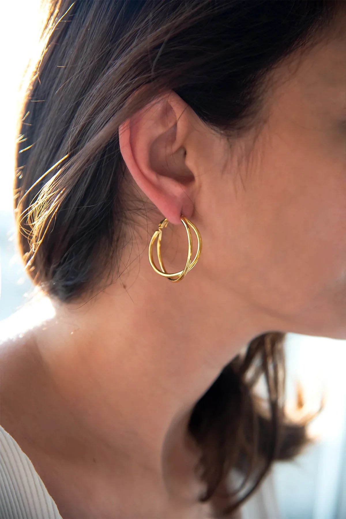 SONNET – Interlinked Hoop Earrings