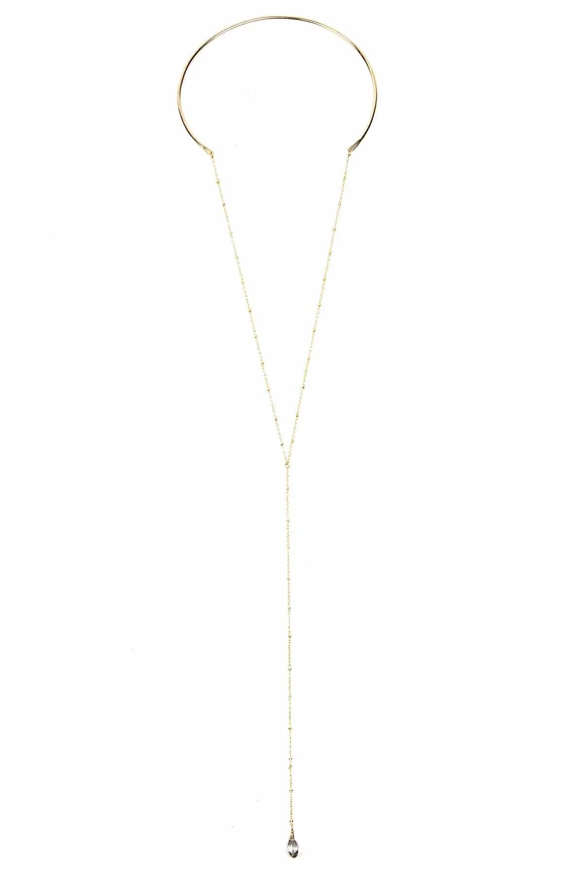 SINGLE DROP – Teardrop Back Necklace