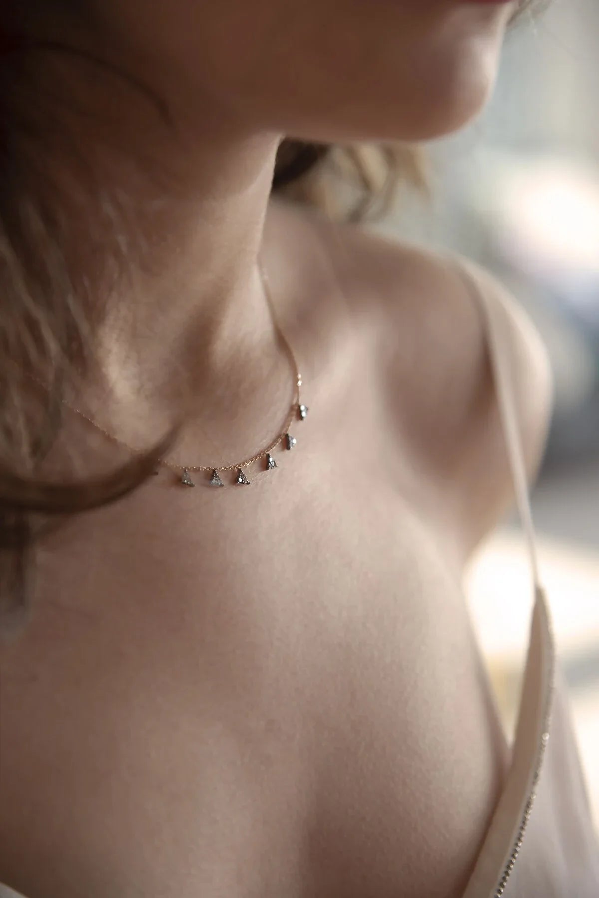 PRISMA – Geometric Brown Diamond Necklace