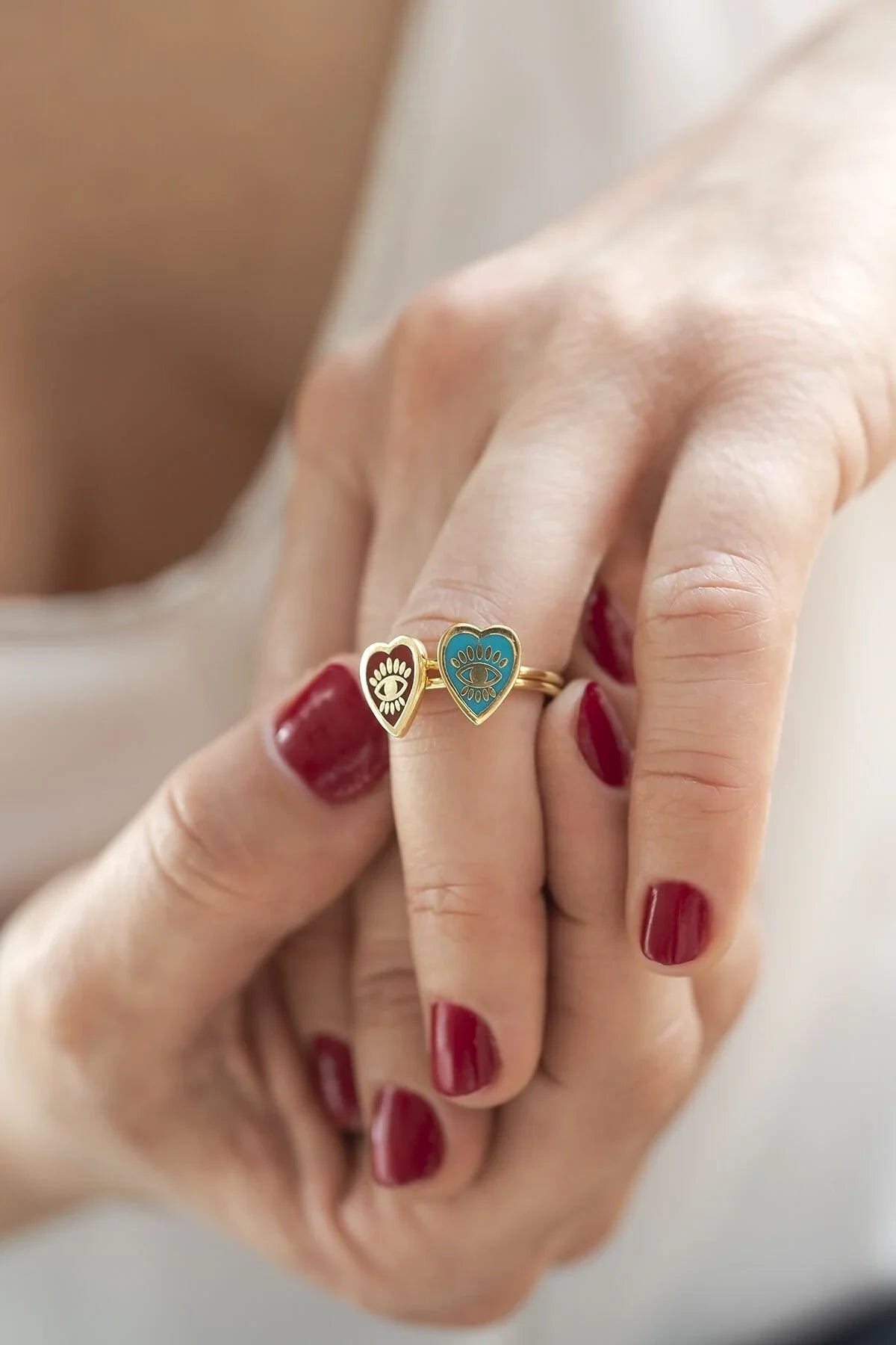 LAGOON – Turquoise Heart Eye Ring