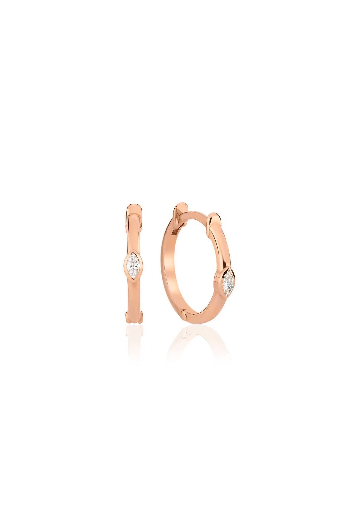 MARQUISETTE - Marquise Diamond Hoop Earrings