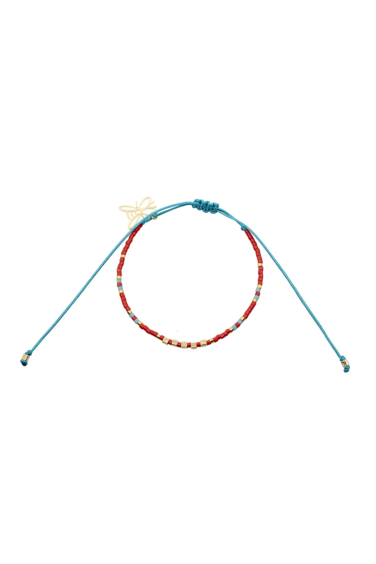 GOLDEN RED – String Anklet