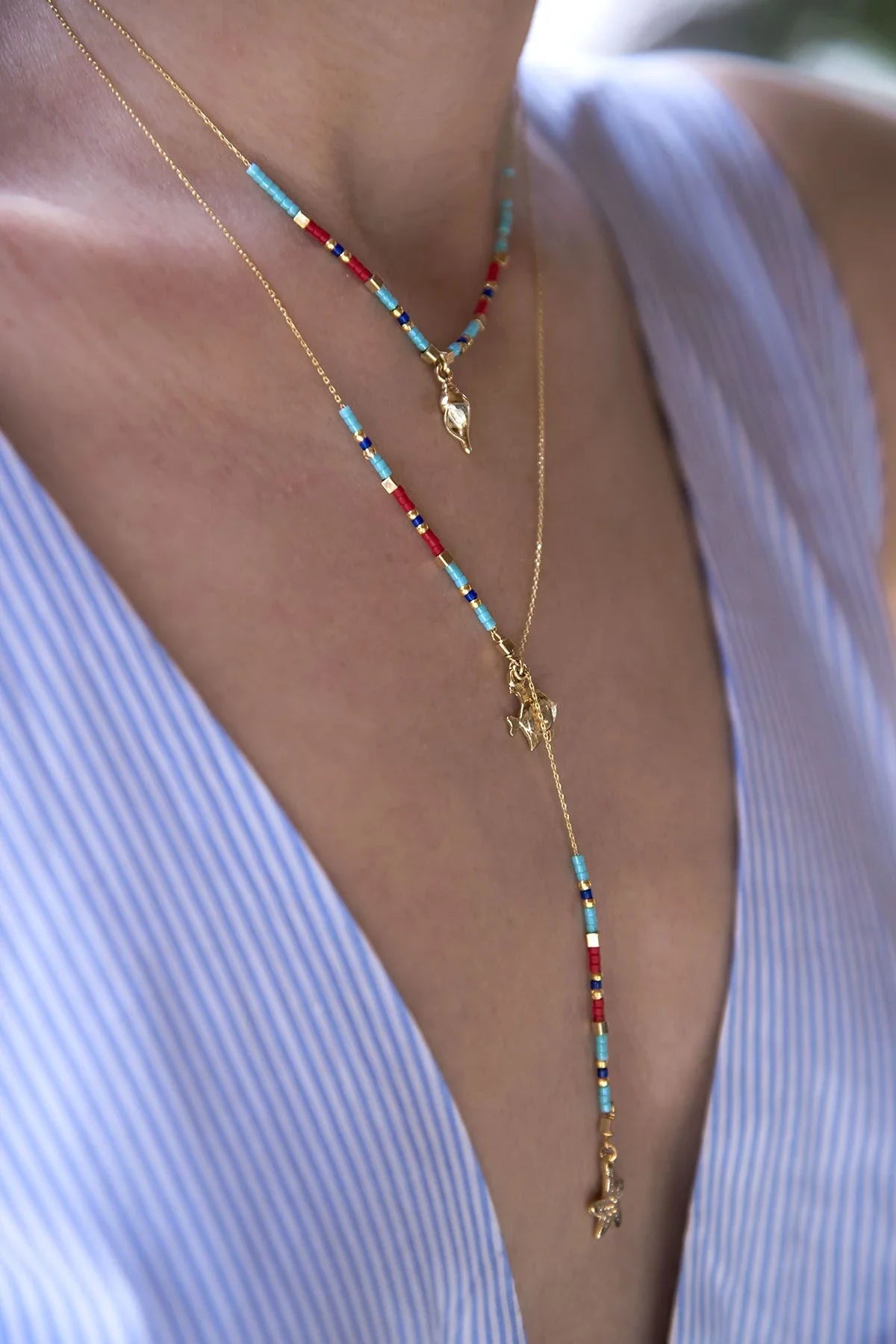 SEA SALT – Seashell Beaded Necklace