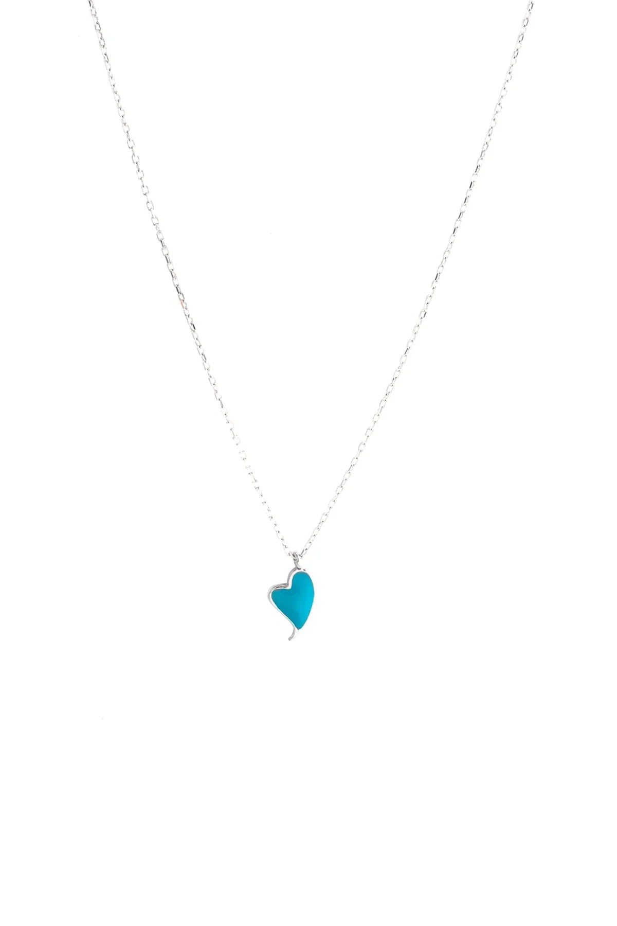 PEPE HEARTBEAT – Blue Heart Necklace