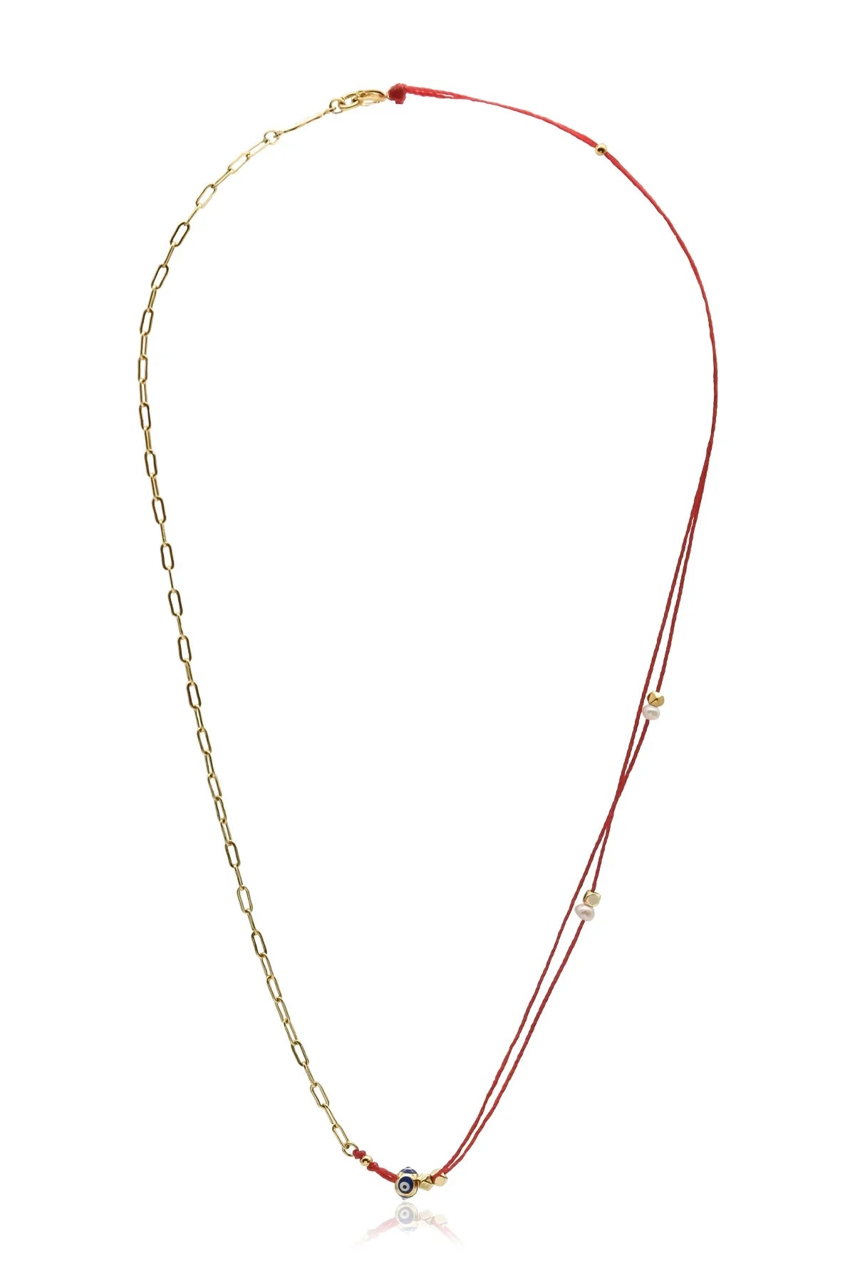 AURA – Minimalist Necklace with Red String