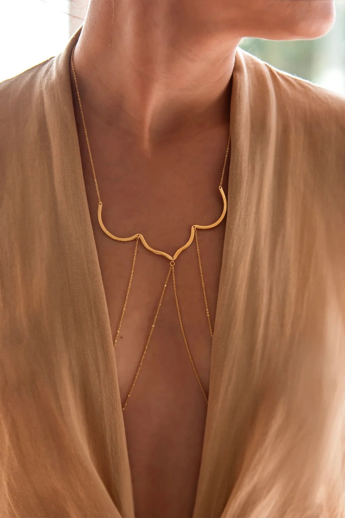 HAREM – Statement Draped Body Chain