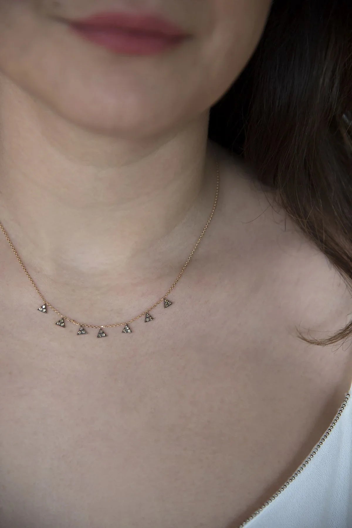 PRISMA – Geometric Brown Diamond Necklace