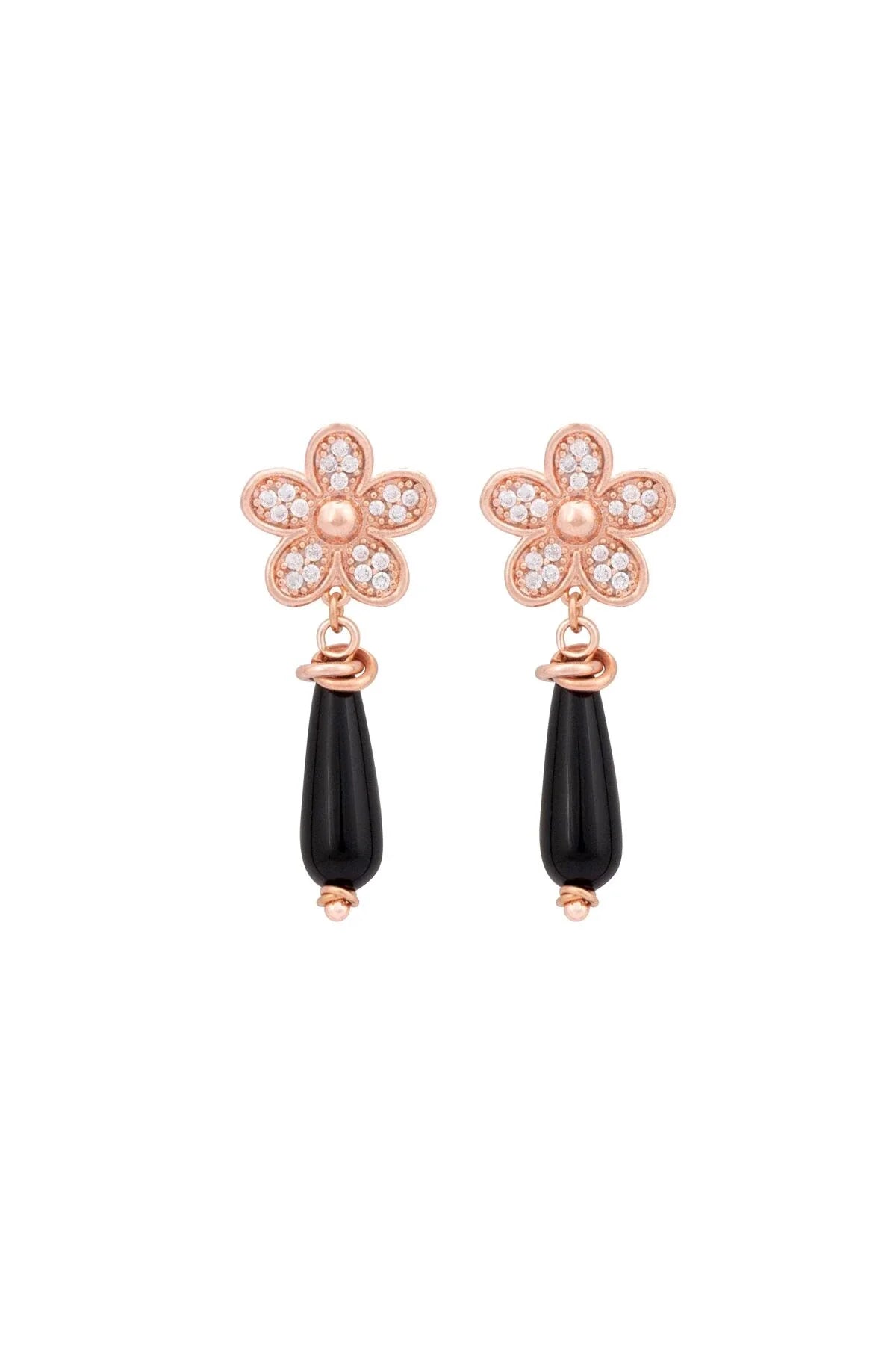 DAISY - Onyx Earrings