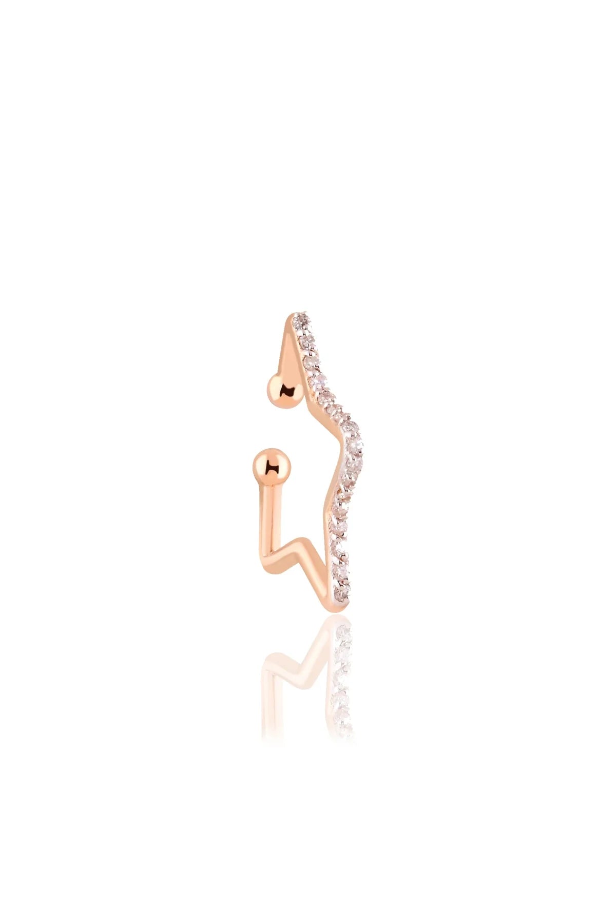 HUG THE STAR - Diamond Star Earcuff