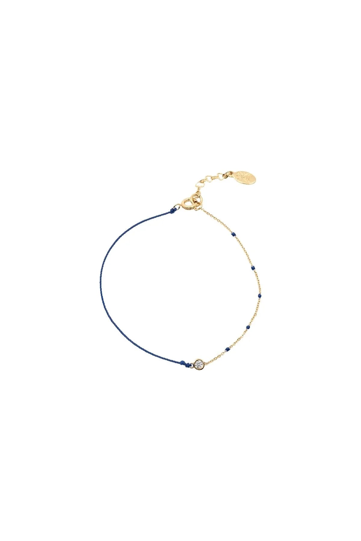 NAVY DOT –  Blue Kabbalah Bracelet