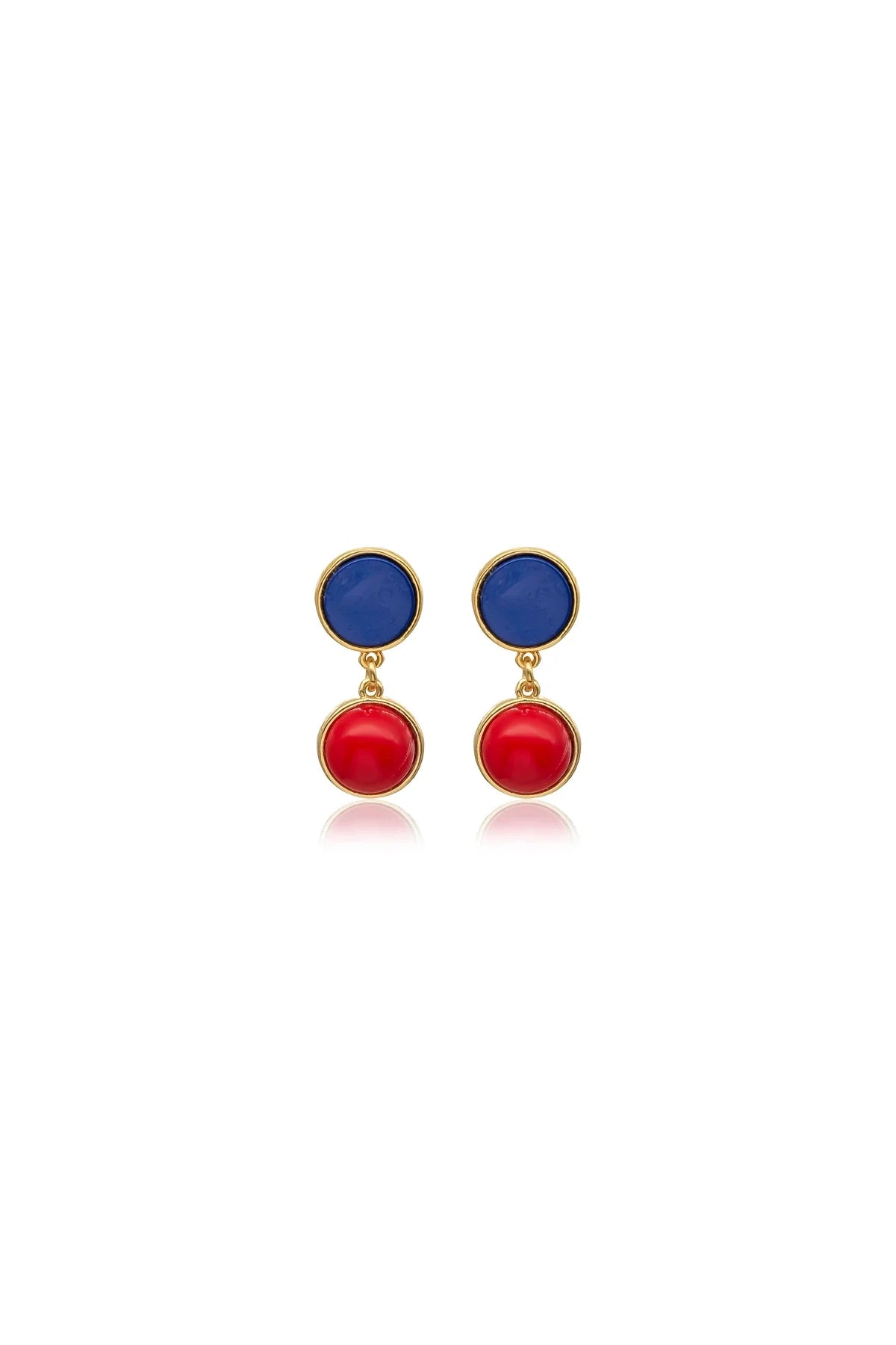 POP DUO – Two-Color Drop Earrings