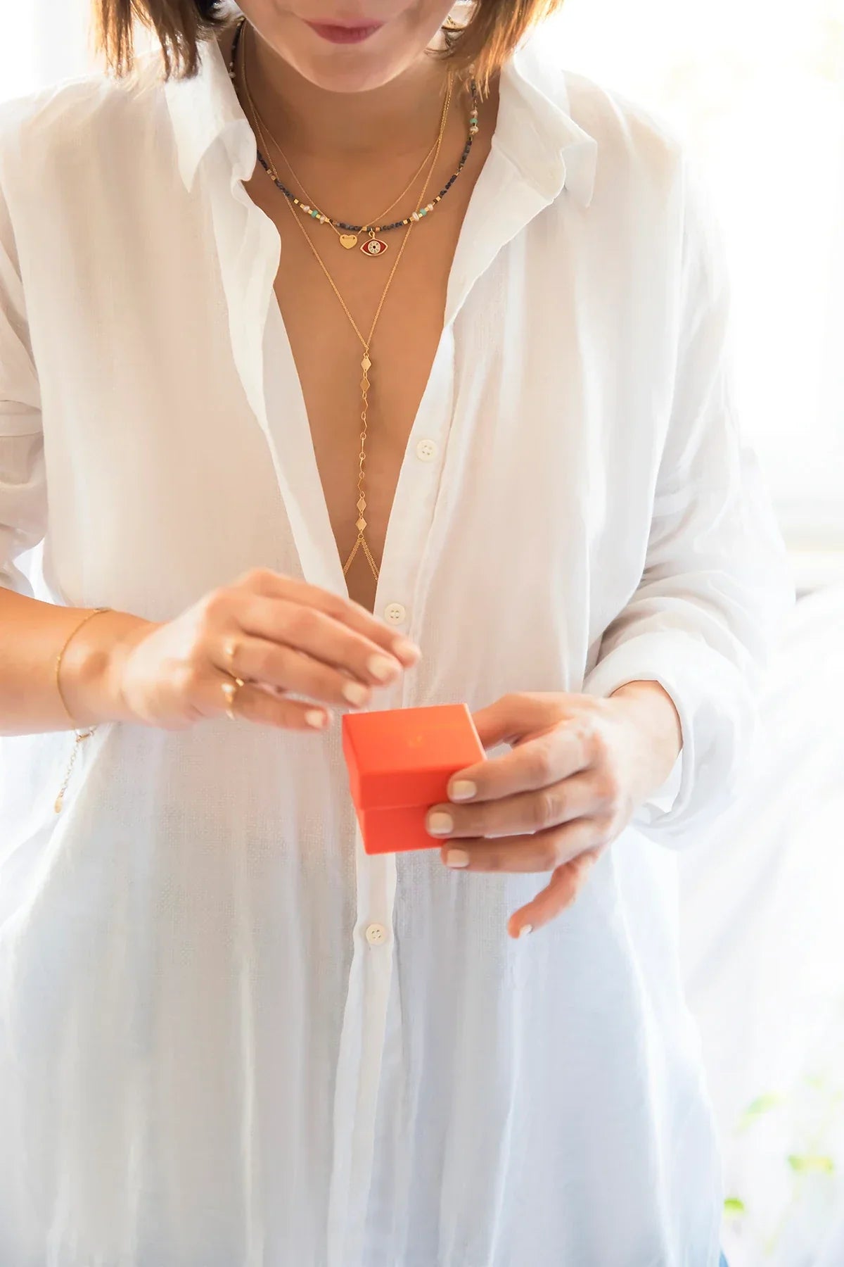 LOVEFUL – Petite Heart Medallion Necklace
