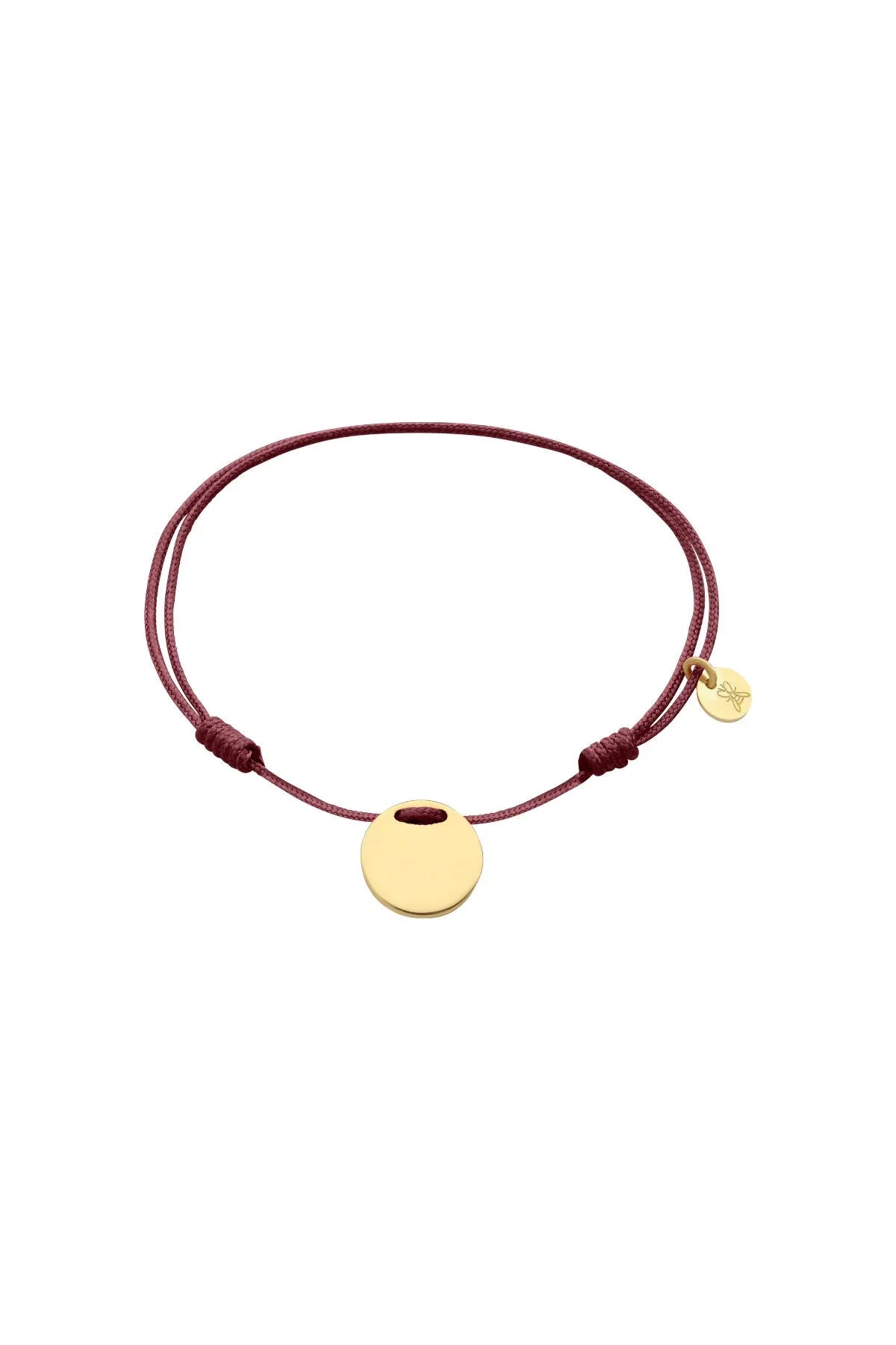 SECRET - BURGUNDY - Personalized Cord Bracelet