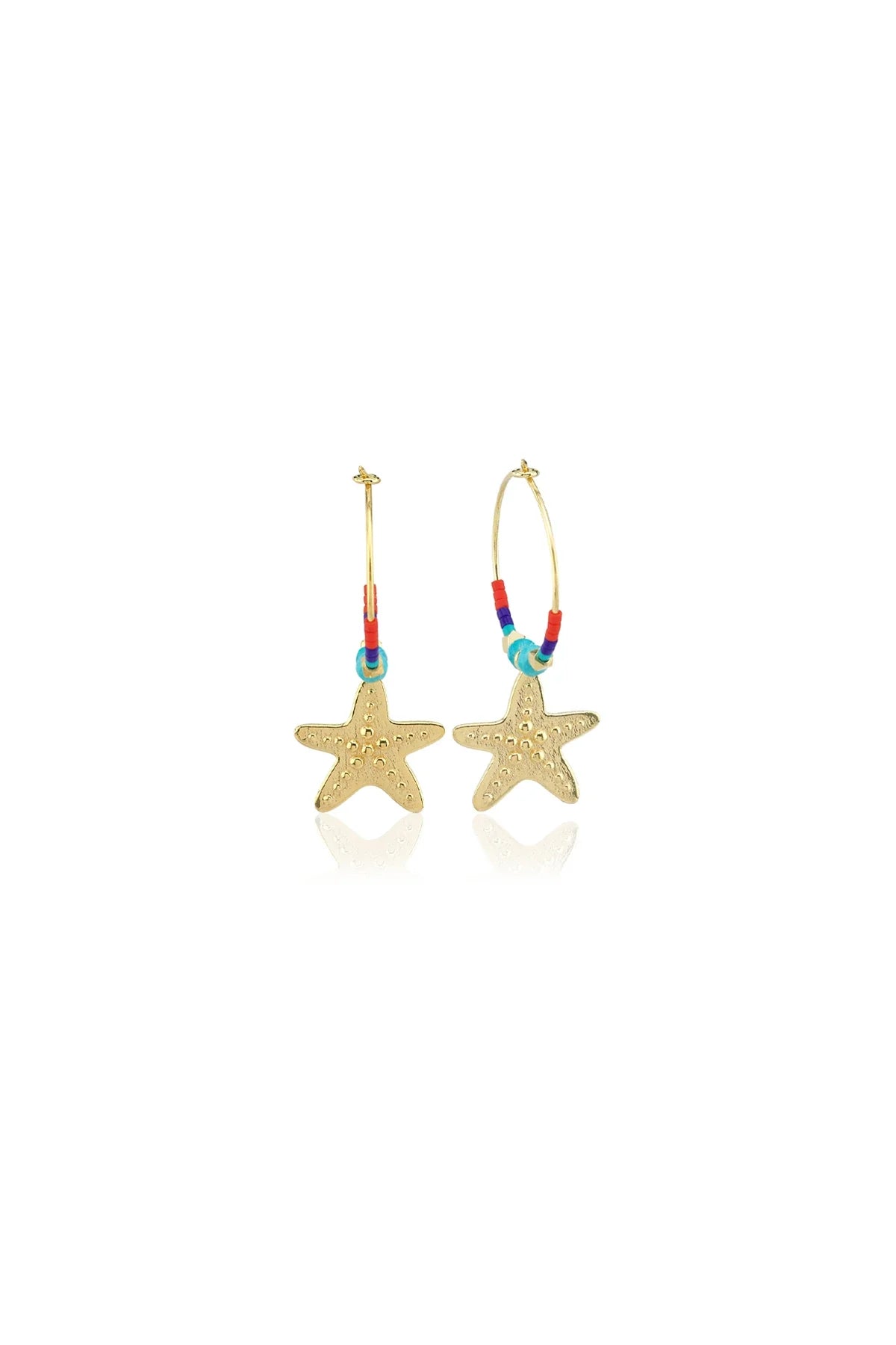 LUCKY STARFISH – Hoop Charm Earrings