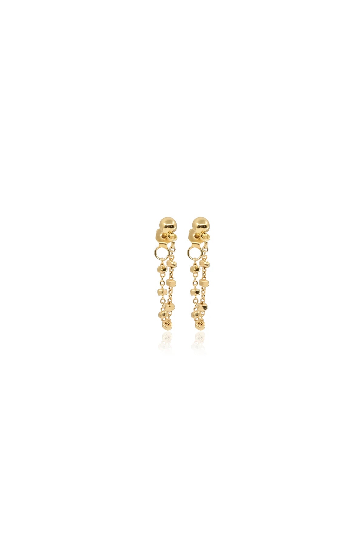 DOT – Chain Back Stud Earrings