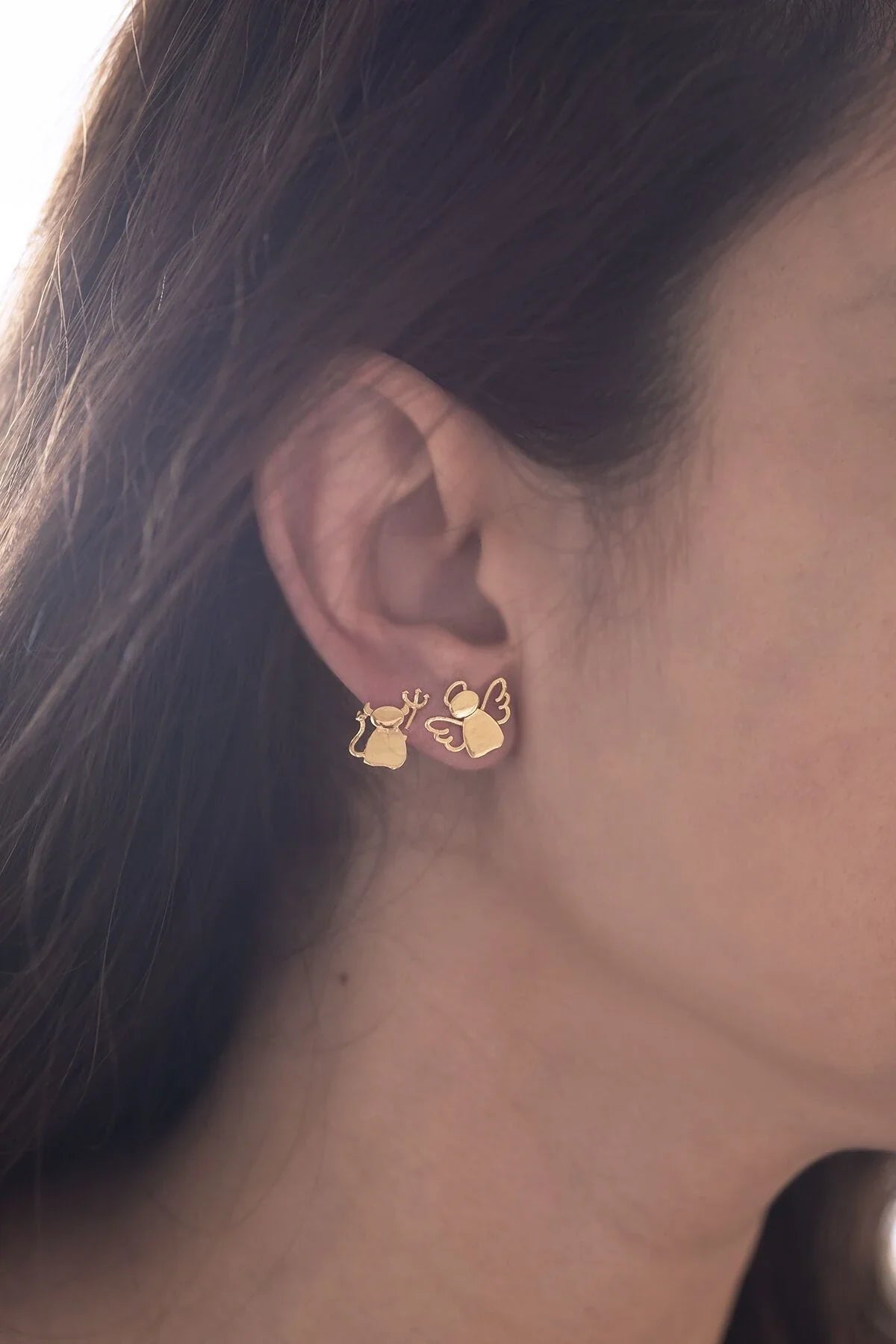 CUTIE – Angel & Devil Asymmetrical Earrings