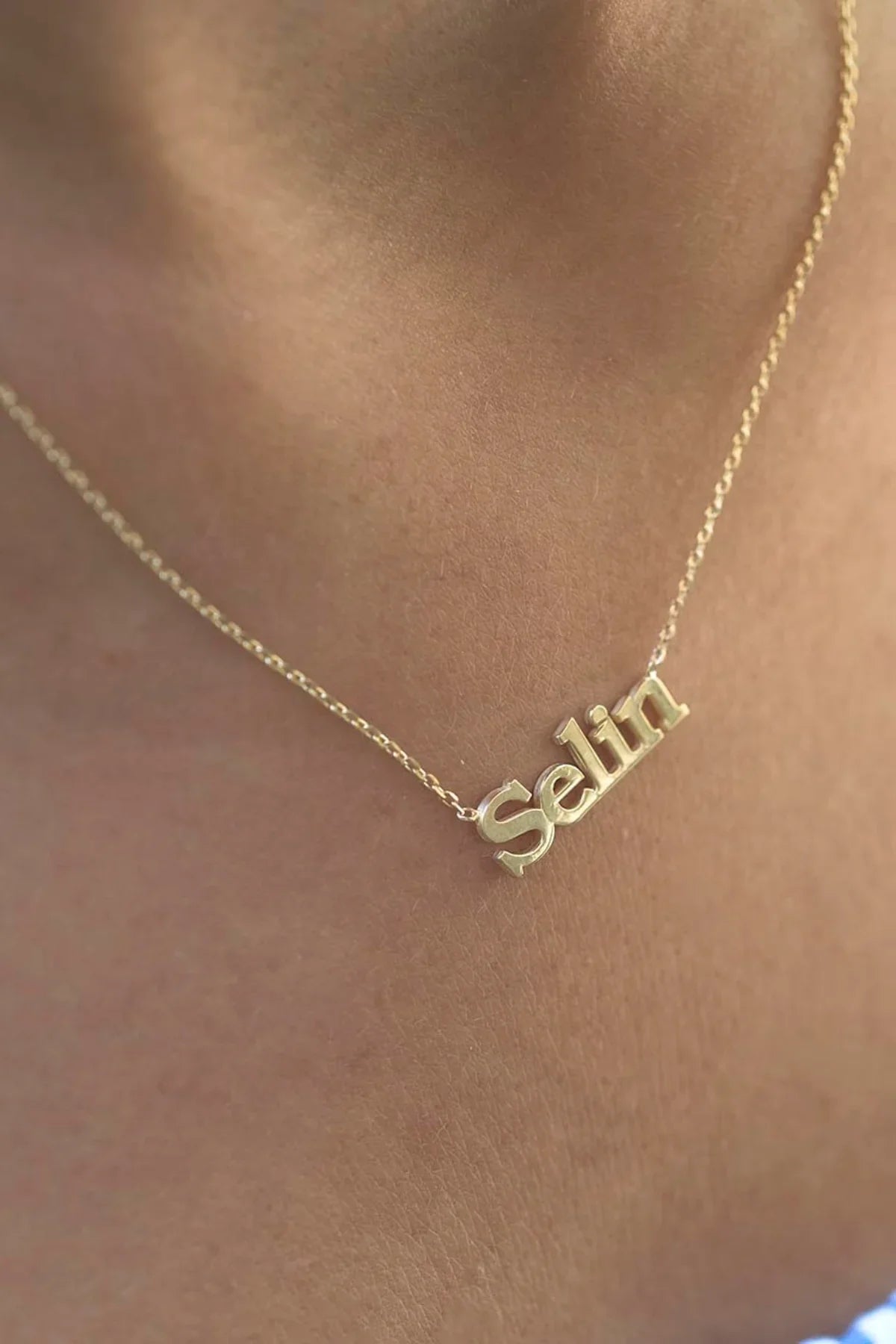 PLAIN – Customizable Block Letter Name Necklace