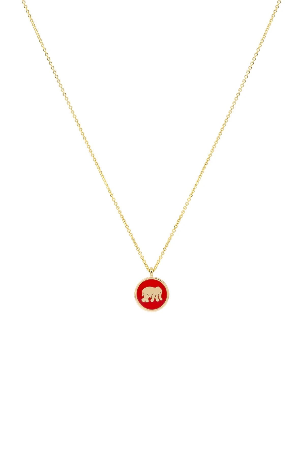 RED ELEPHANT – Symbol of Strength Necklace