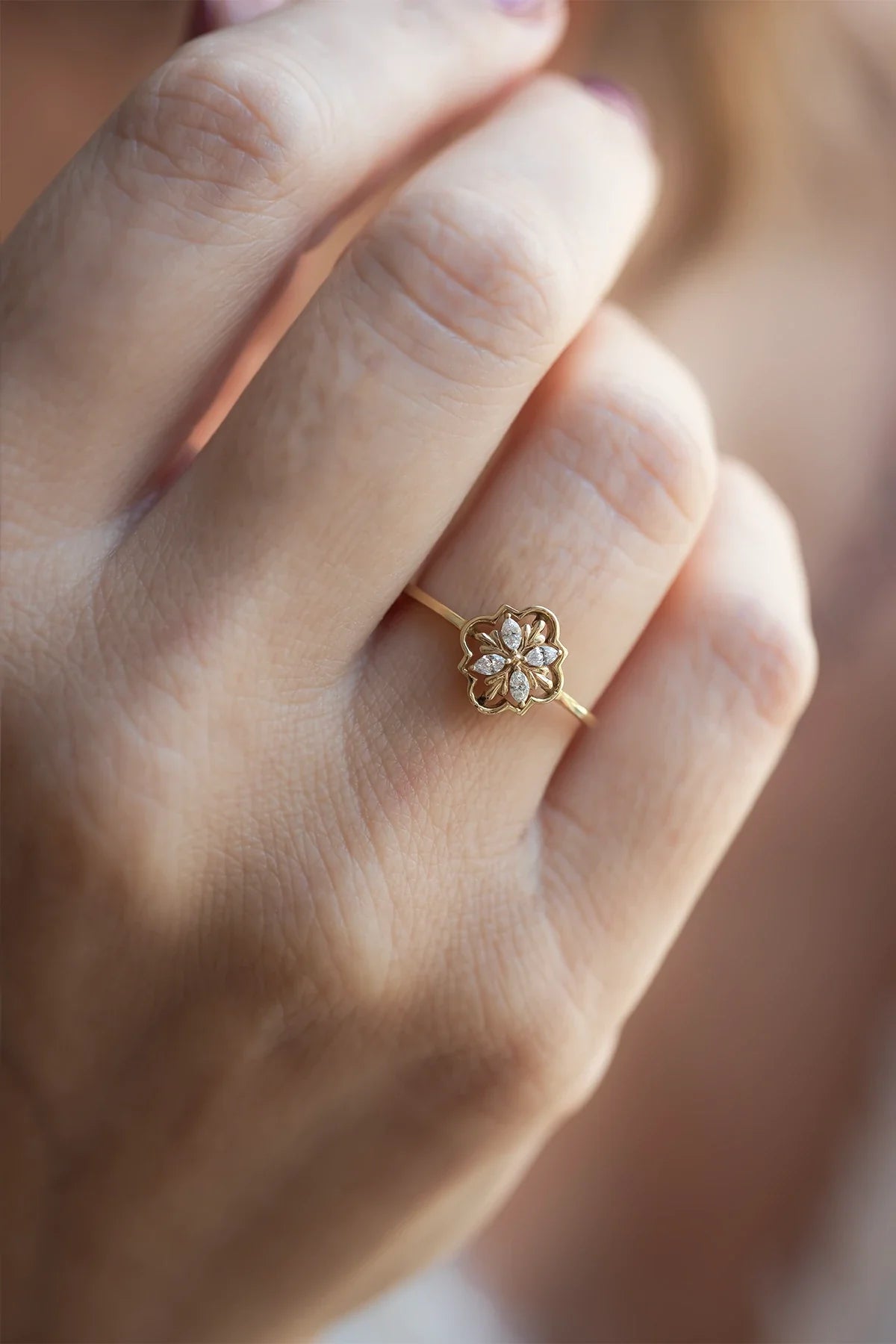 FLÂN - Marquise Diamond Ring