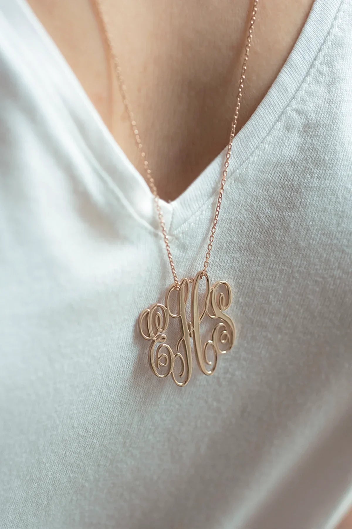 MONOGRAM – Three-Letter Monogram Necklace