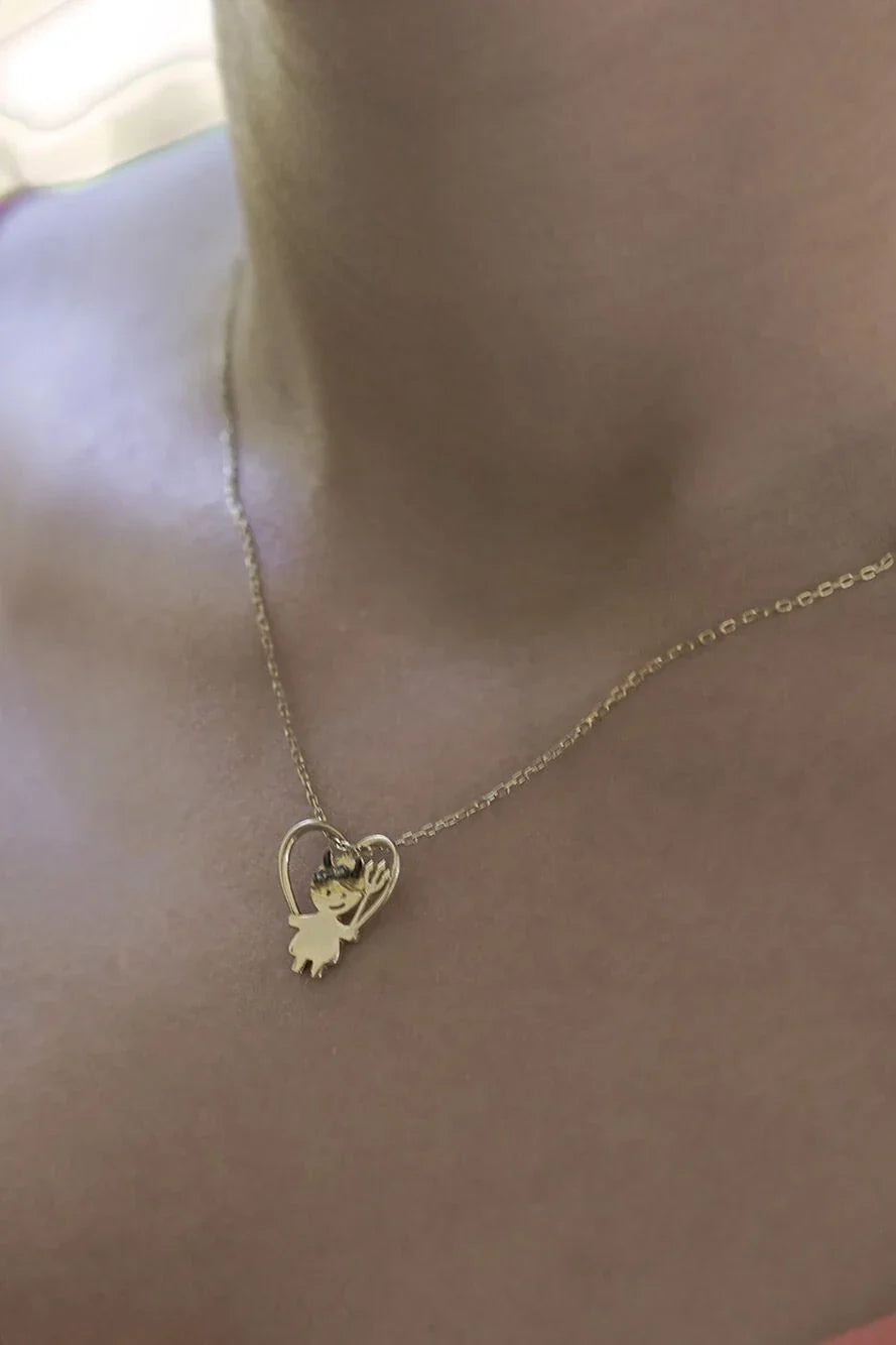 SHE DEVIL – Playful Angel & Devil Girl Necklace