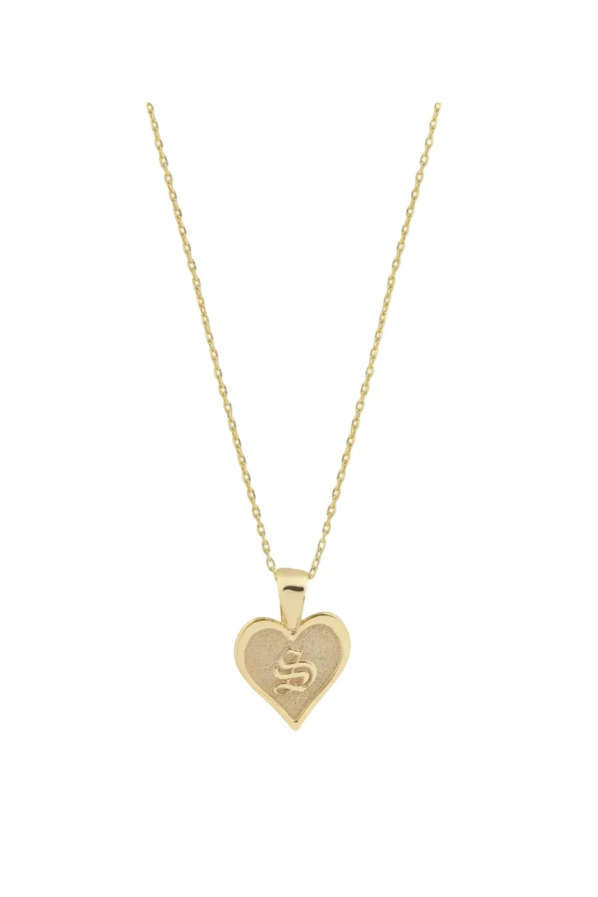 GOTHIC – Personalized Letter Medallion Necklace