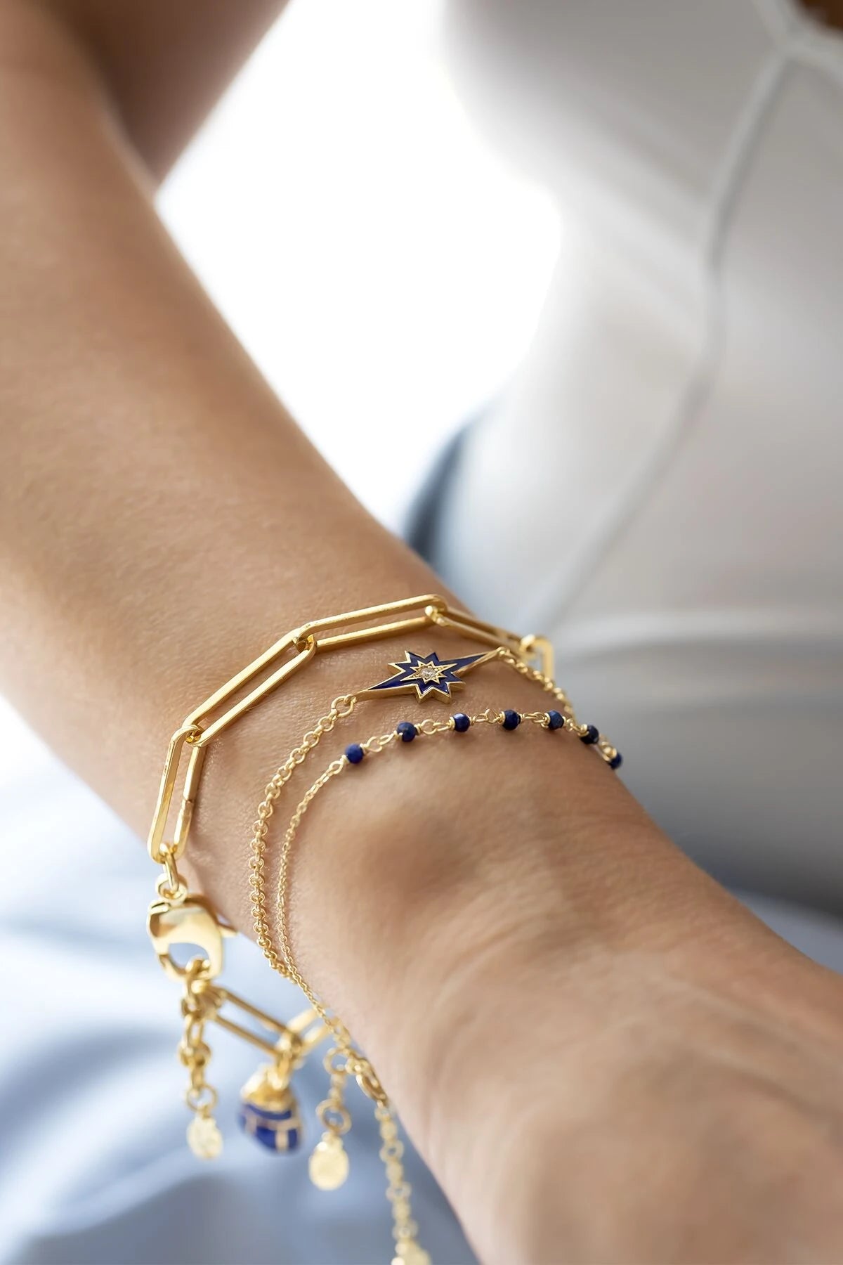 VERA – Charm-Compatible Paperclip Chain Bracelet
