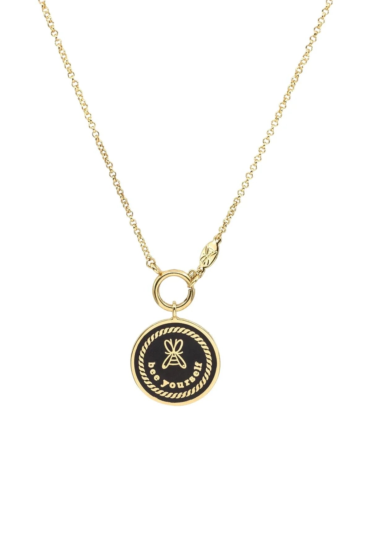 SELF LOVE - Enamel Medallion Necklace