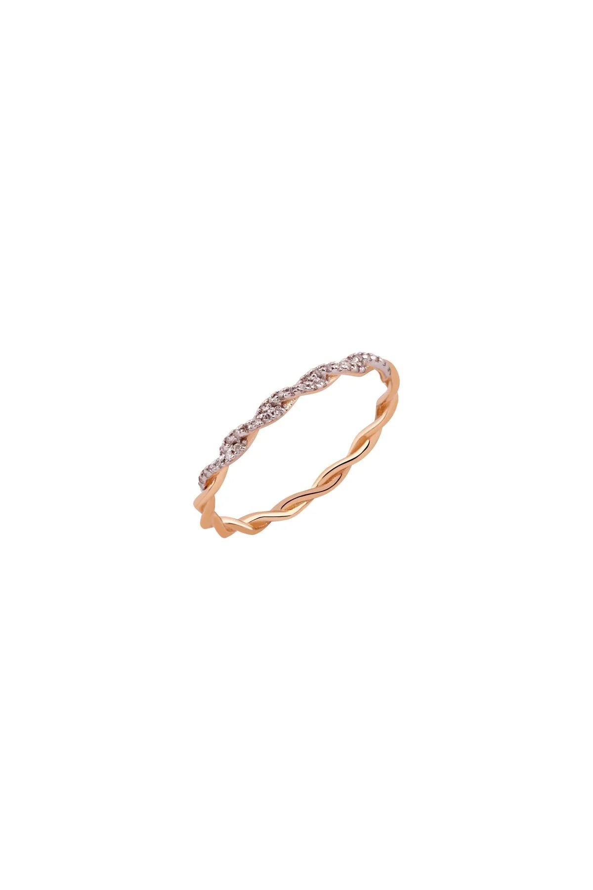 ETERNITY – Twisted Half Eternity Diamond Ring