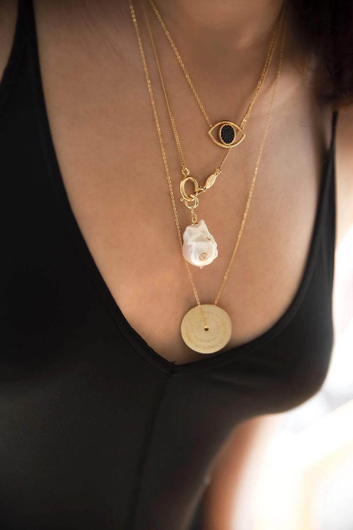 SAPPHIRE EYE – Sapphire CZ Eye Necklace