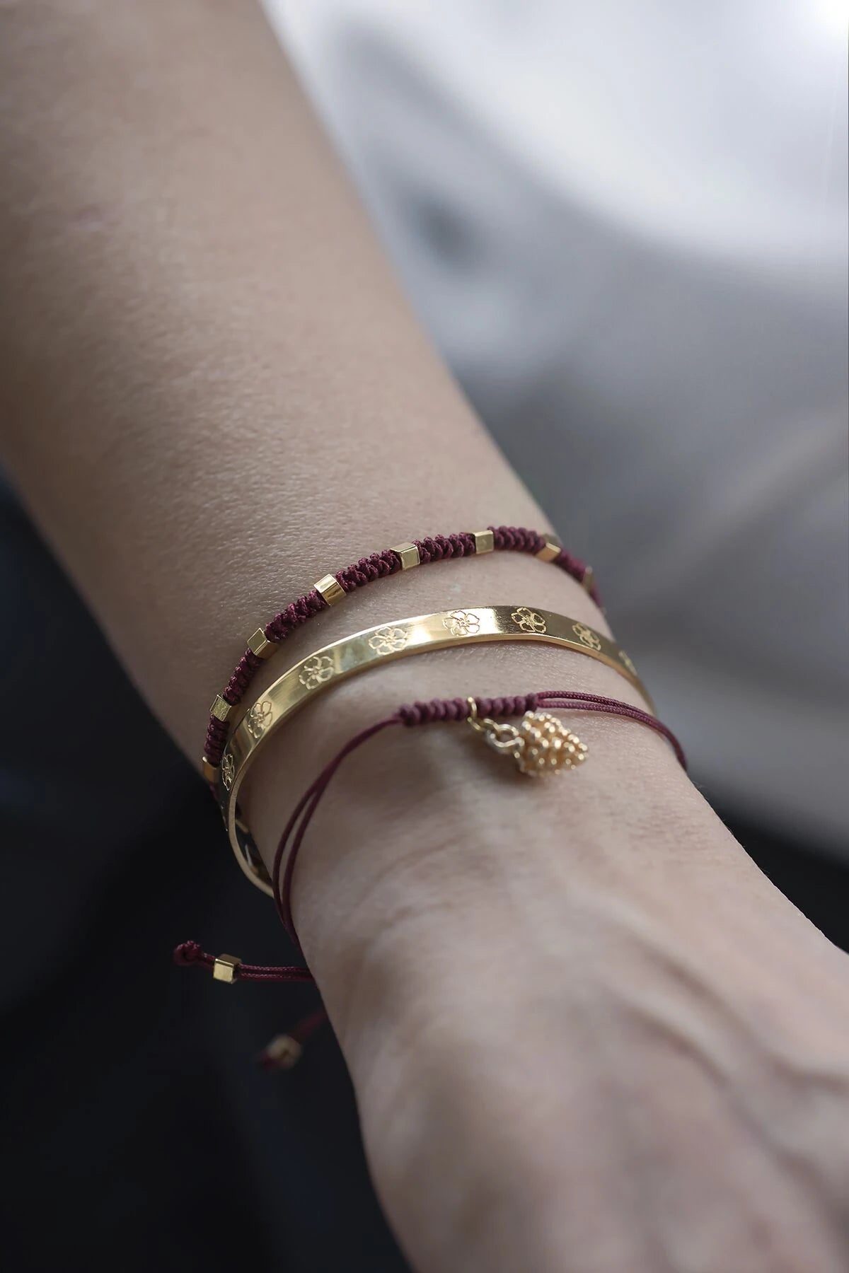WISDOM – Pine Cone Charm Bracelet