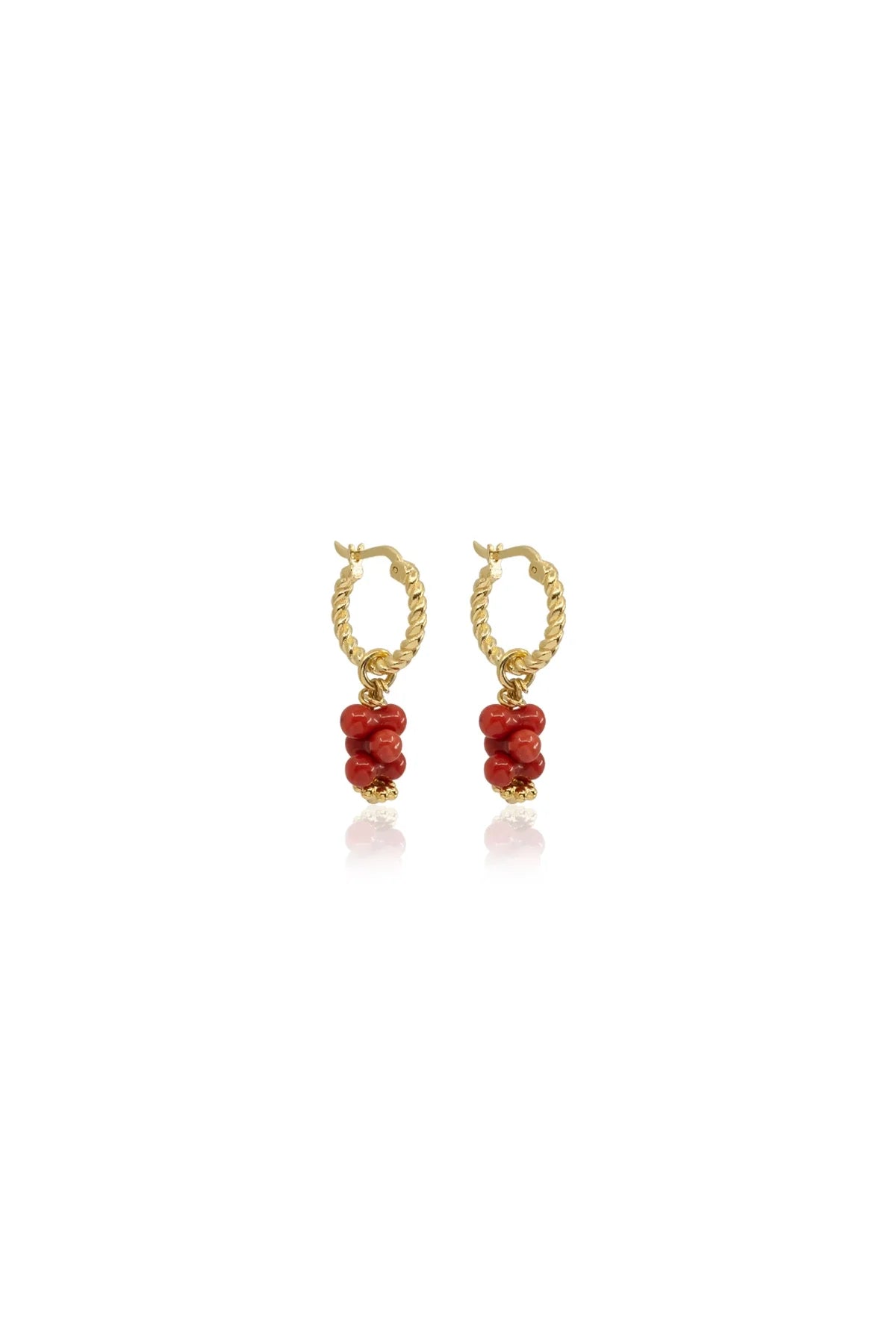 GRAPEY – Twisted Huggie Earrings
