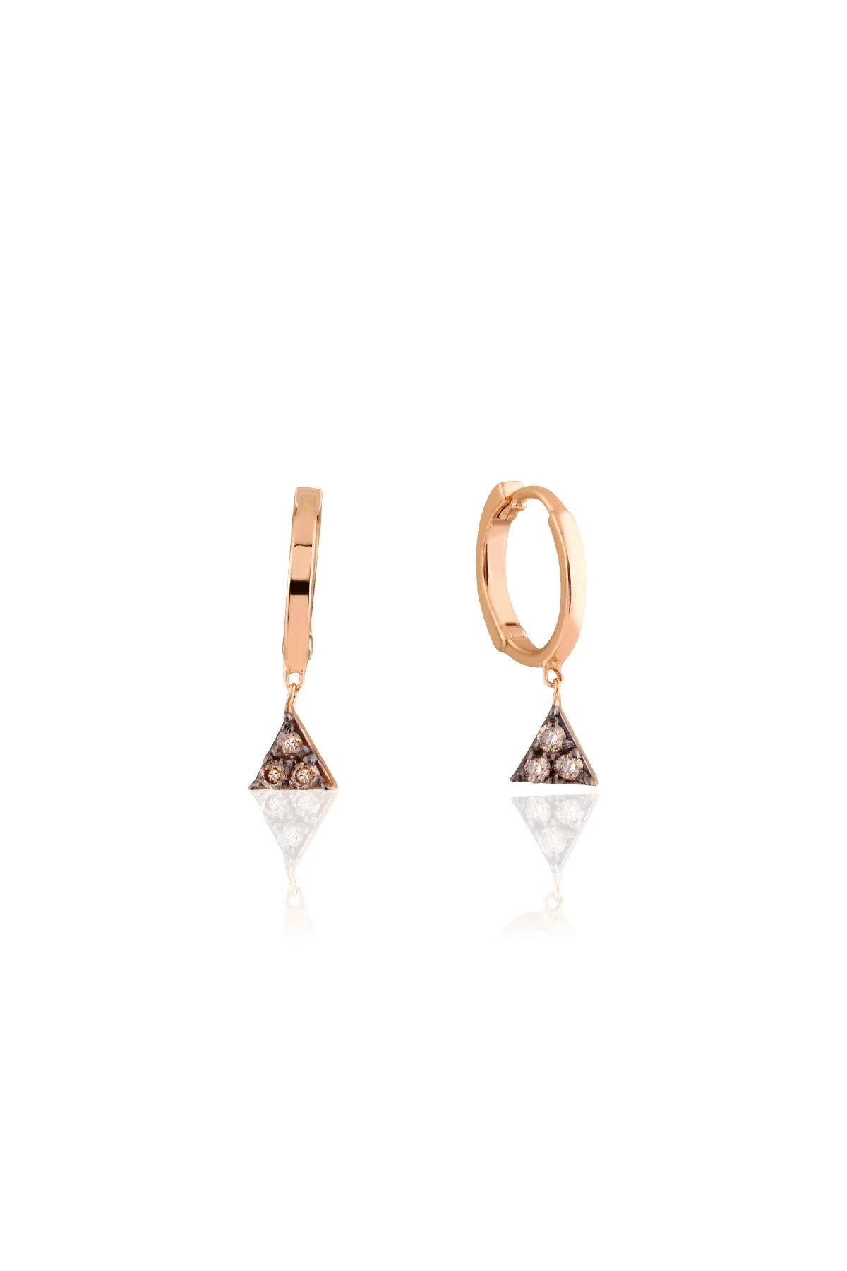 DAZZLE – 14K Minimal Diamond Huggie Earrings