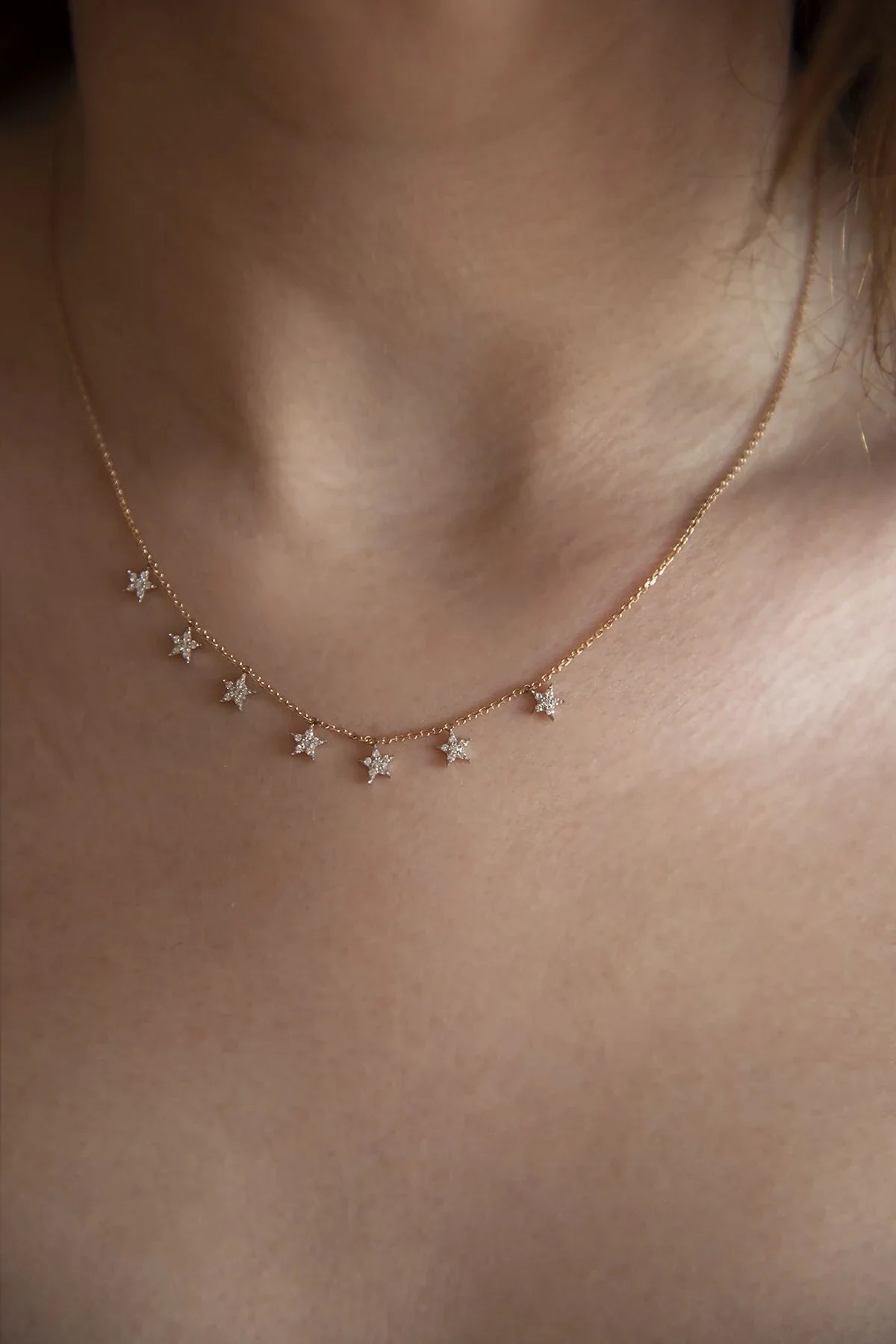 NIGHT SKY – Diamond Star Necklace