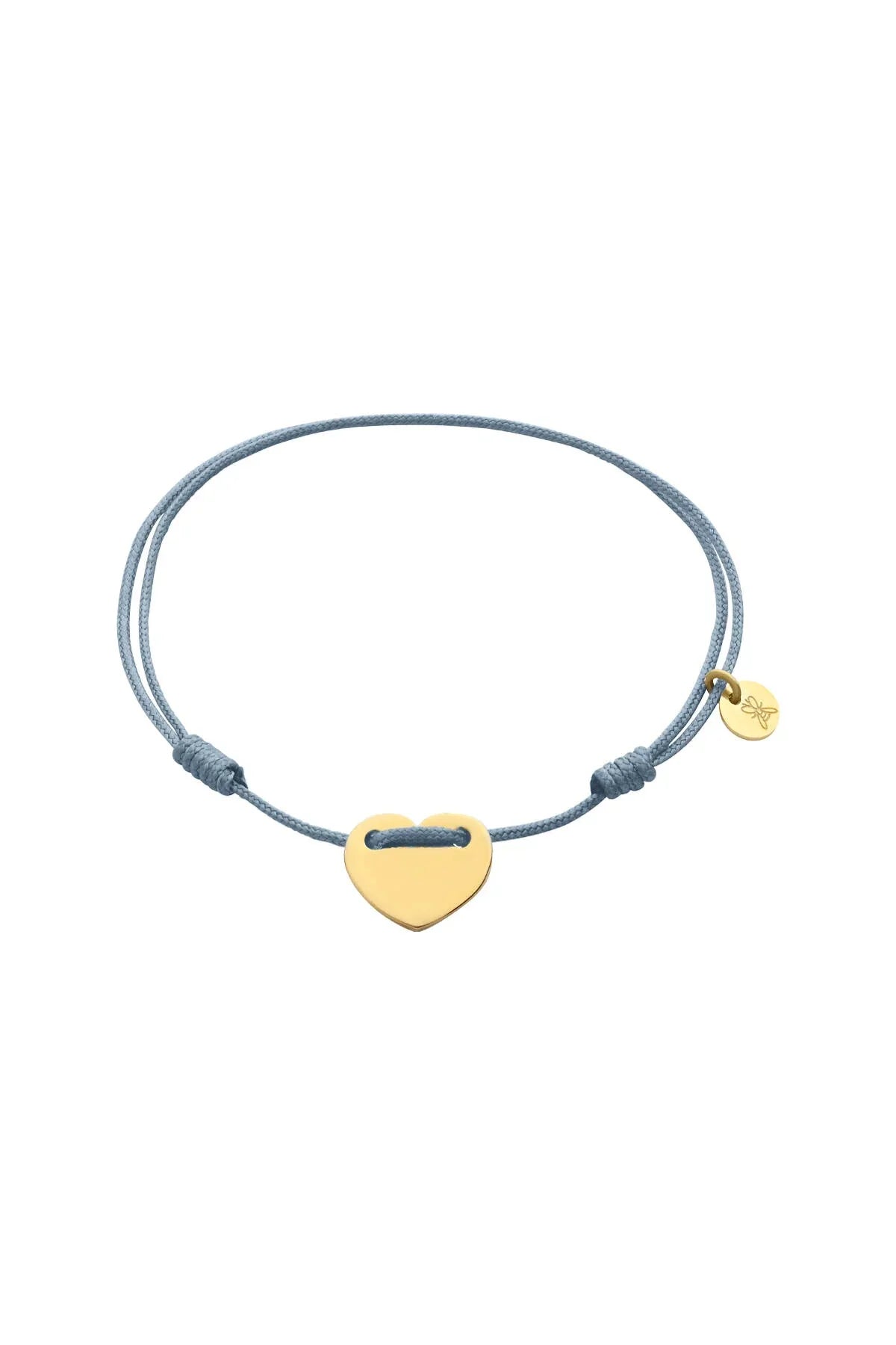 LOVEFUL - BABY BLUE - Personalized Heart Cord Bracelet