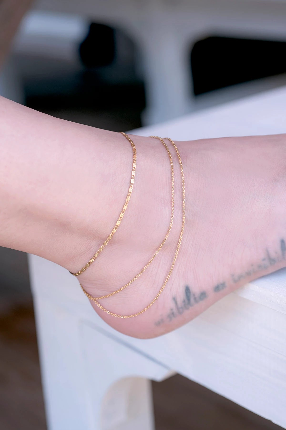 CAPRI – Layered Chain Anklet