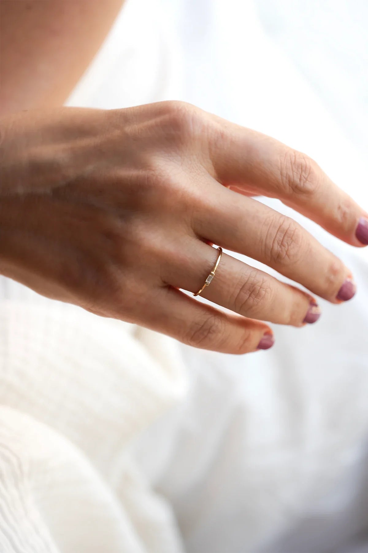SOLITAIRE – Baguette – L – Baguette Solitaire Ring